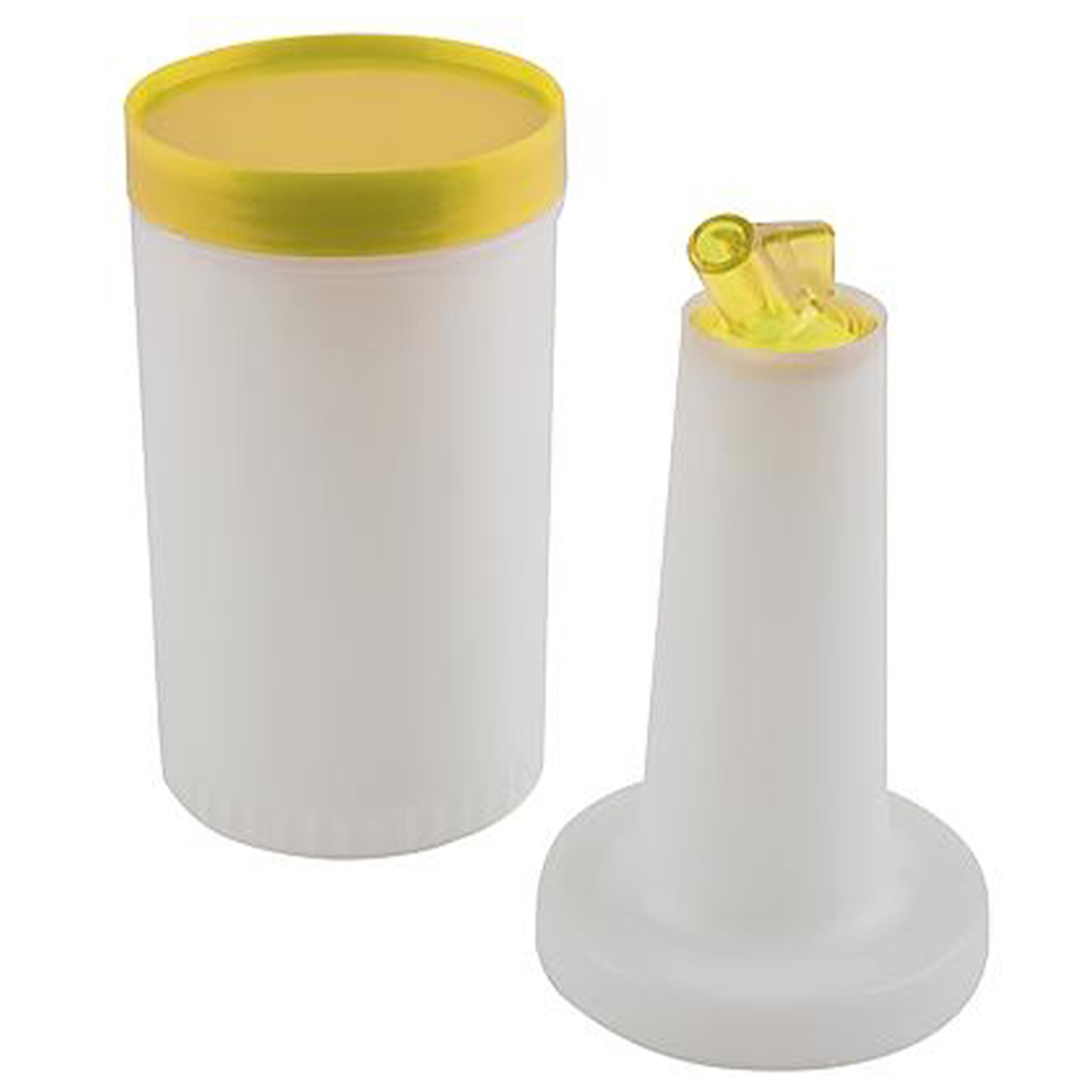 (6 pcs) Distributeur de sauce - avec bouchon à vis - 0,85L - Polypropylène