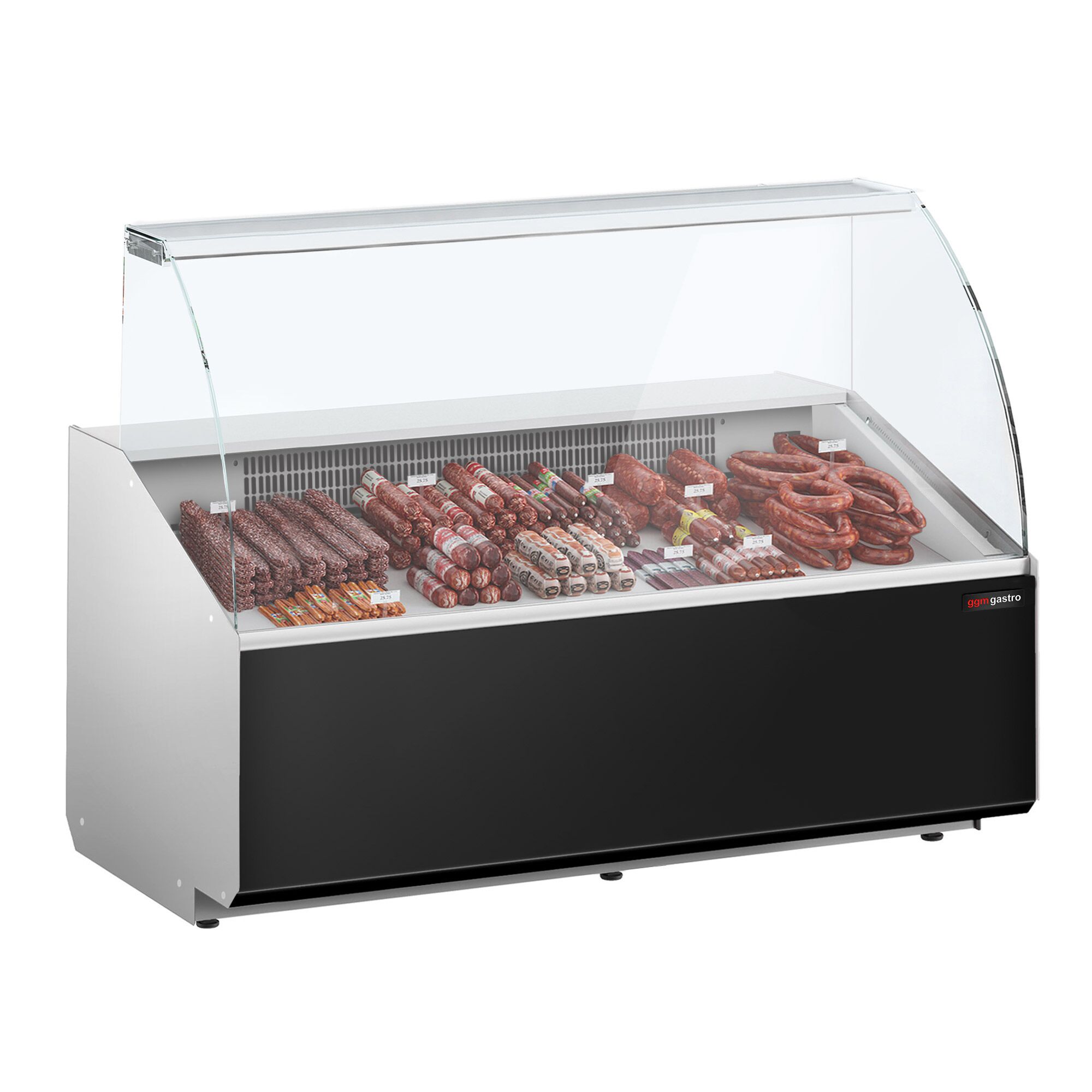 Serve Over Counter - 1568mm - front panel black - capacity 324 litres