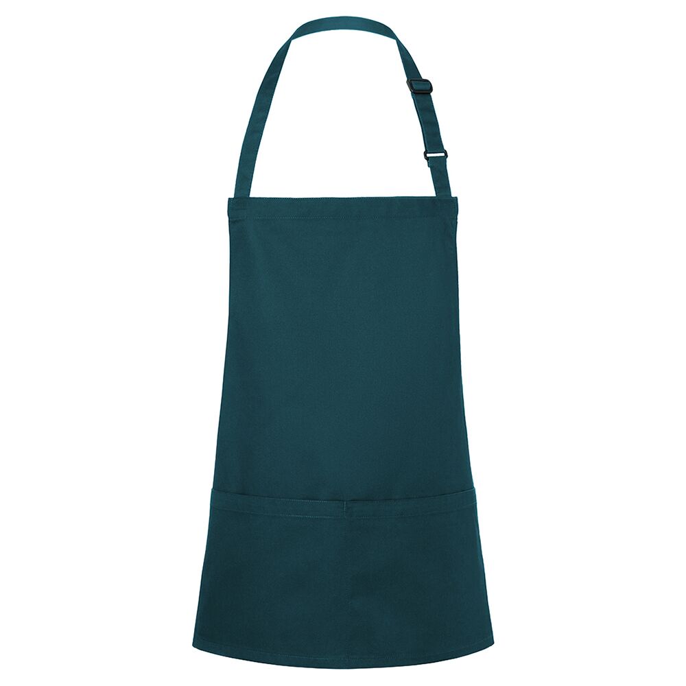 (6 pièces) KARLOWSKY | Tablier à bavette court Basic - Vert Pin