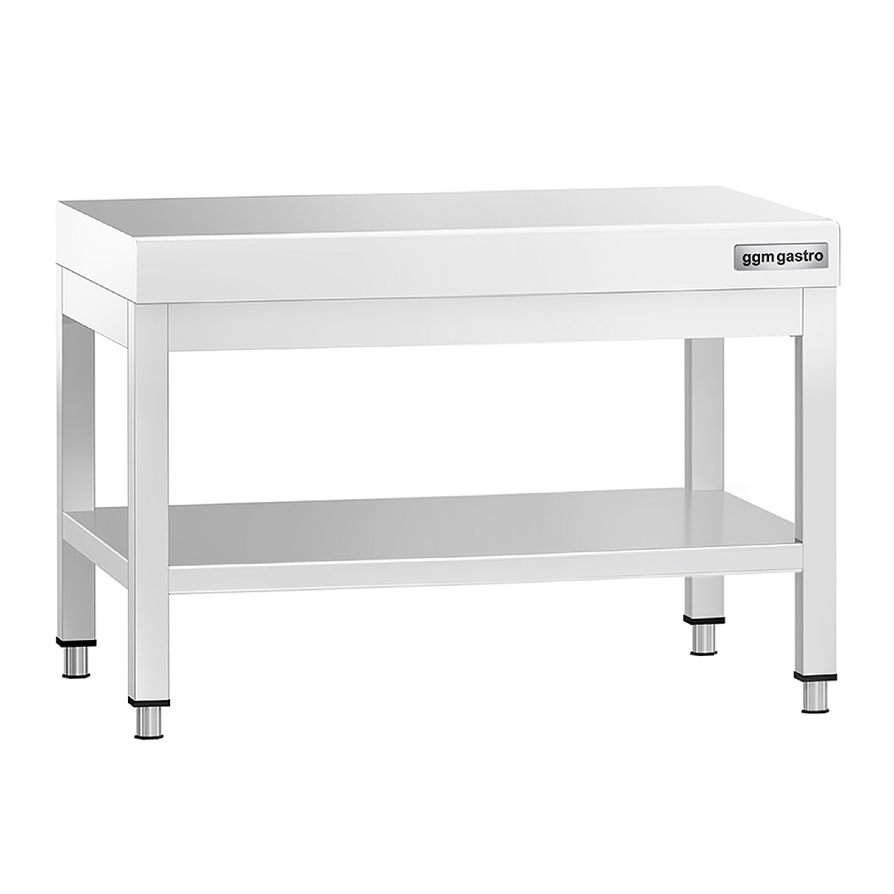 Table de travail en acier inoxydable PREMIUM - 800x600mm - avec étagère basse