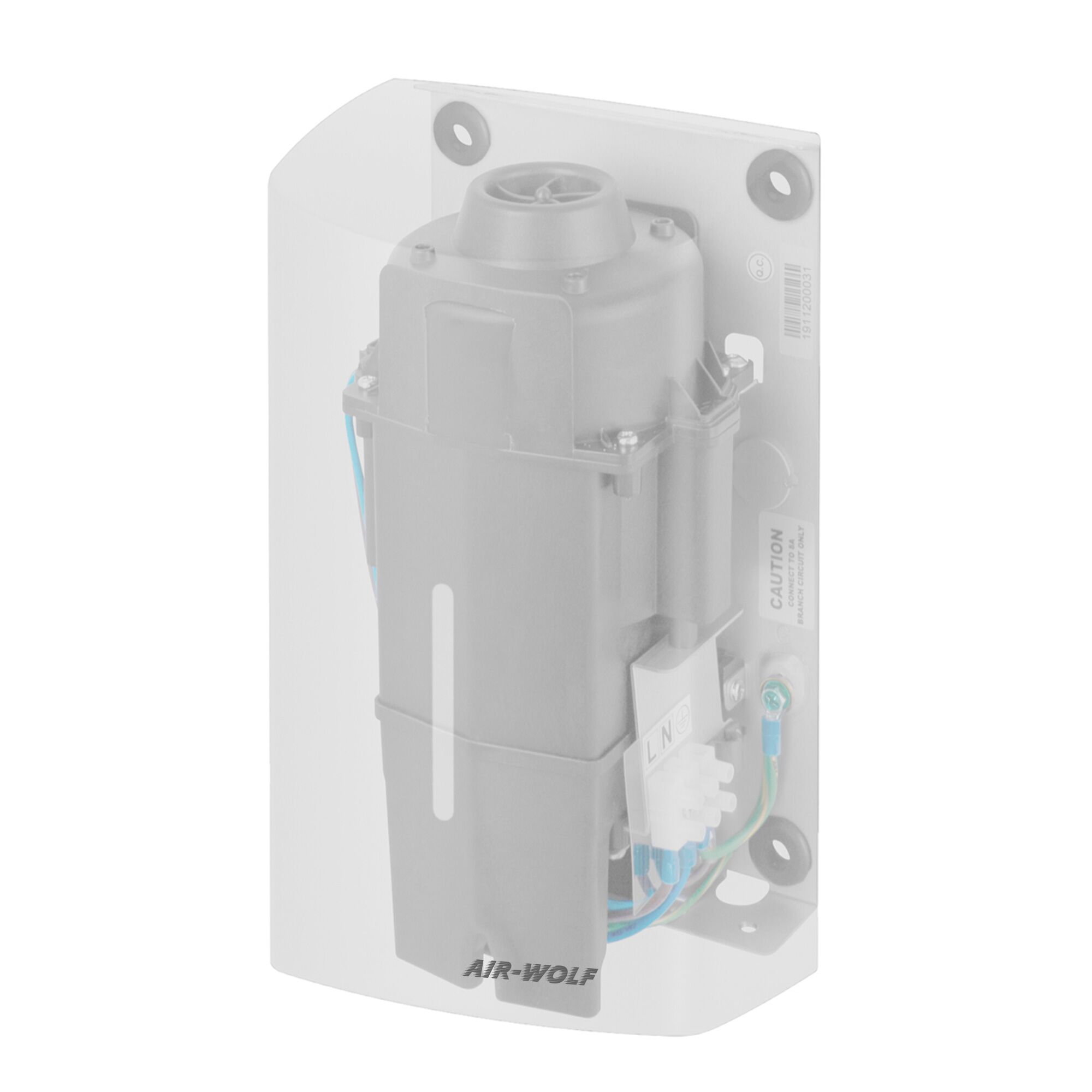 (2 pièces) AIR-WOLF | Sèche-mains avec capteur infrarouge – inox blanc