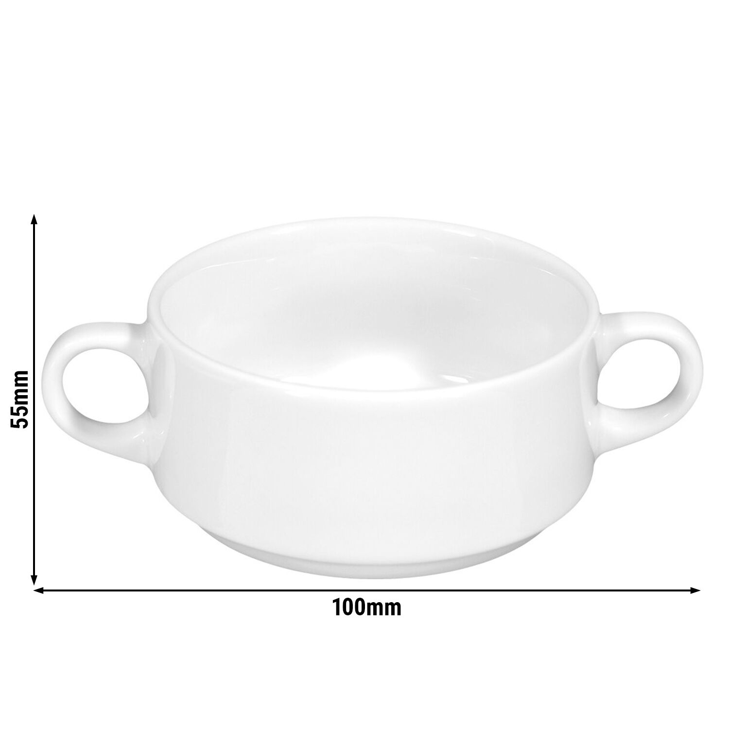 (6 stuks) SELTMANN WEIDEN | Soepkop - 0,28 liter - Wit/Uni