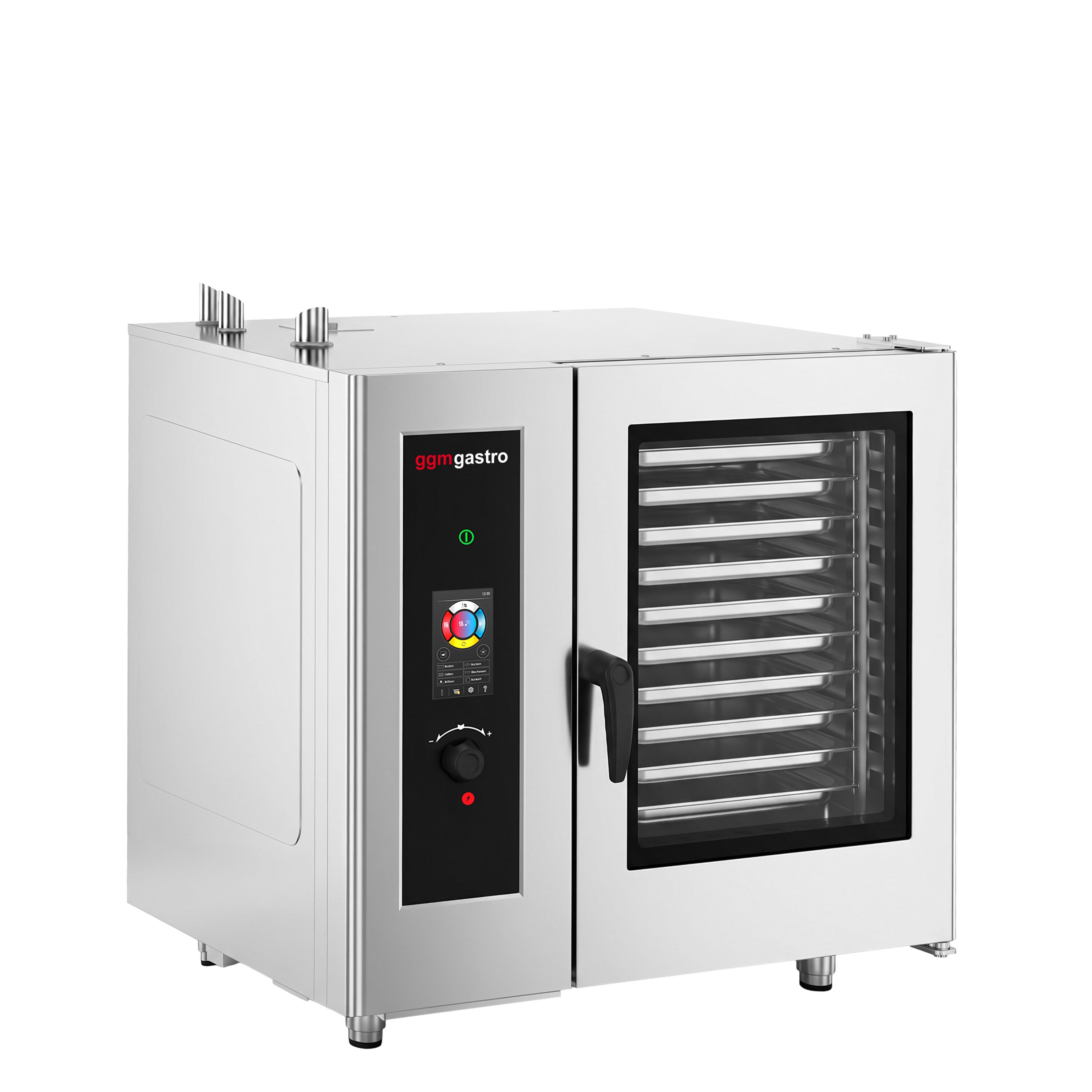 Commercial Electric Combi Oven – Touch Control – 20 × GN 1/1 – with Automatic Cleaning System, Core Temperature Probe, Boiler, Rack