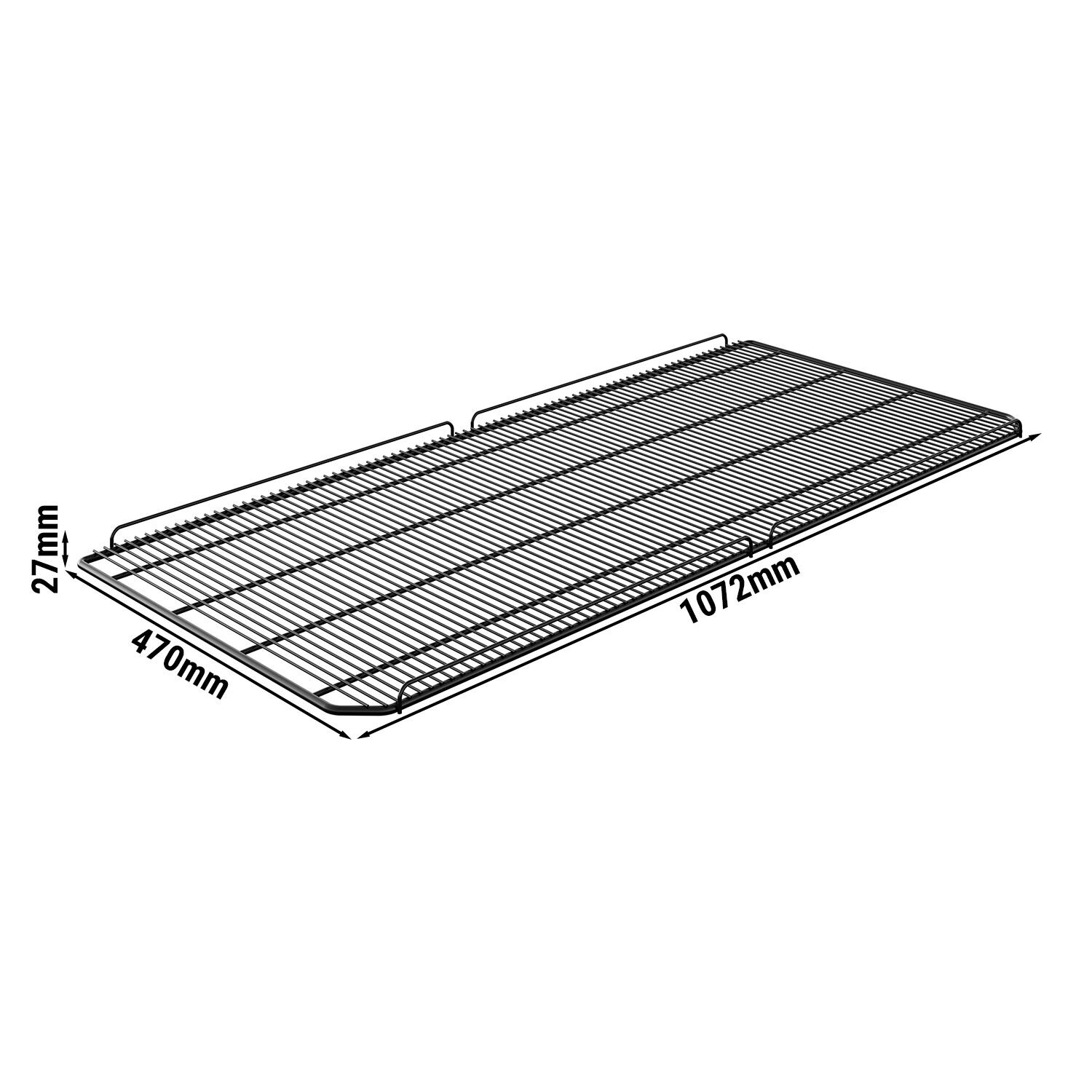 Grille plastifiée - Noir - 1072x470mm - pour GK1200UG - 1 pièce