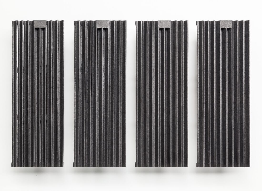 (4 pcs) Grilles de cuisson pour gril à pierres de lave - 175x515mm - Fonte - compatible avec GLB473G, GLB479G & GLB479-T