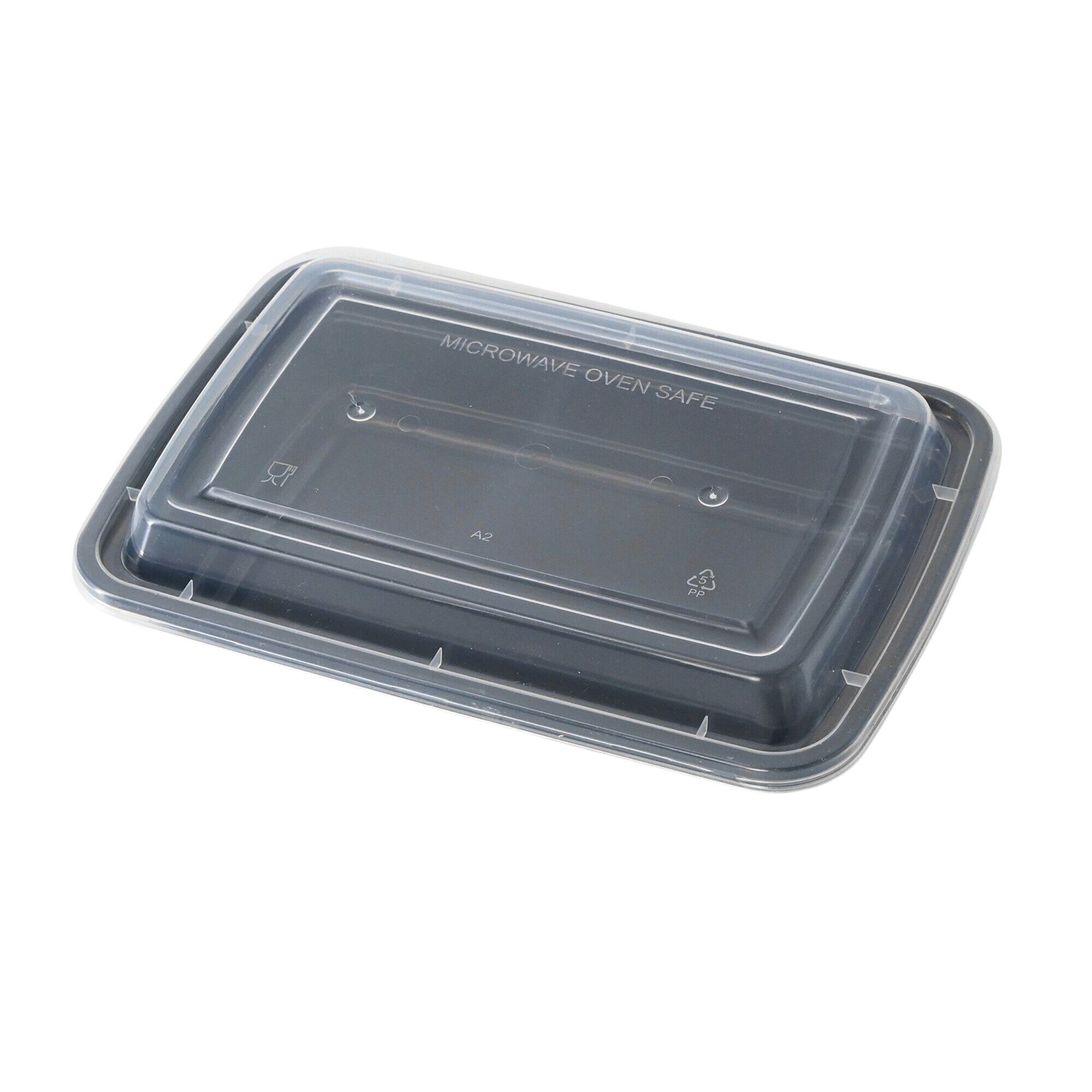 (300 pcs) Barquette réutilisable - Rectangulaire - Transparent