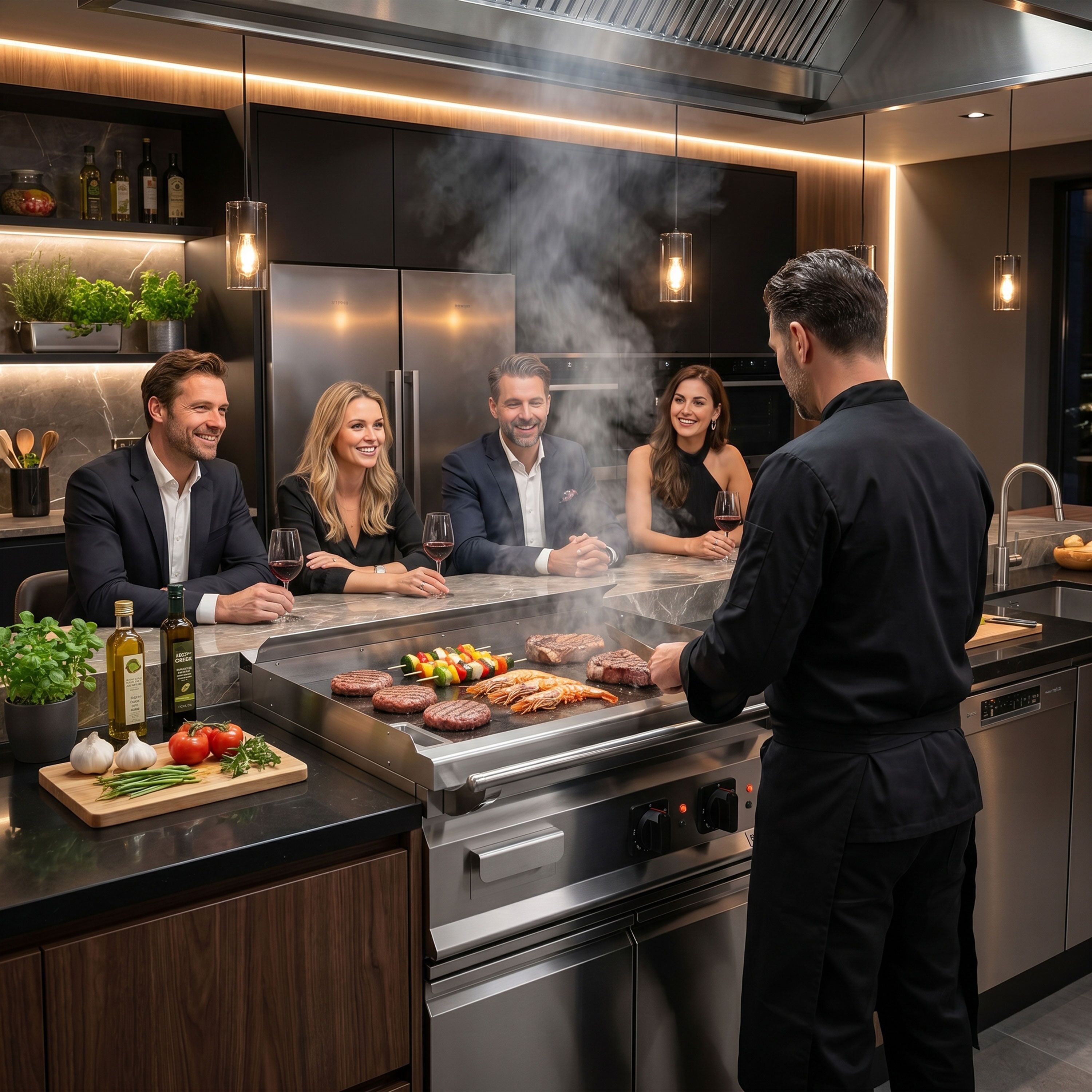 Elektrische teppanyaki-bakplaat - 9 kW