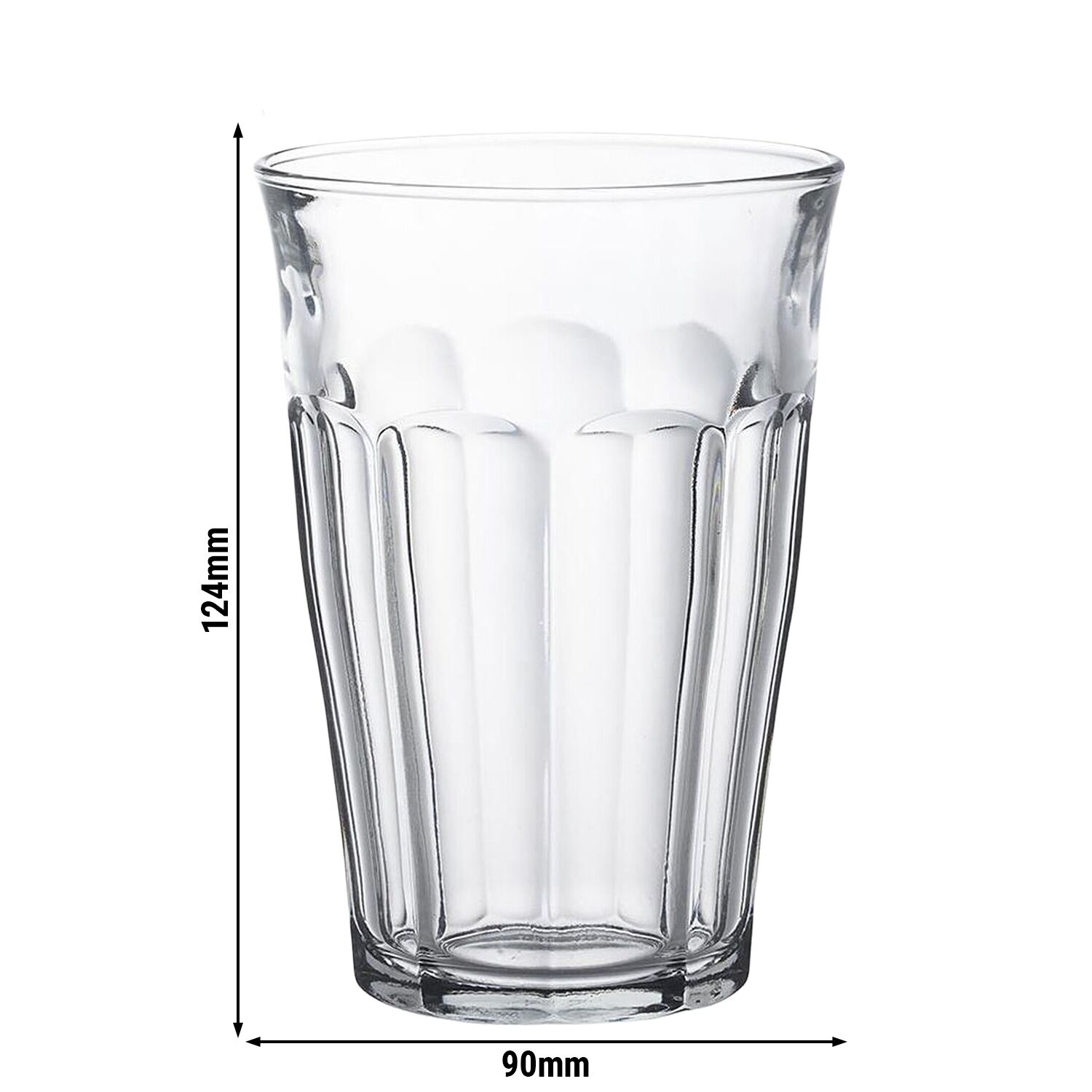 (6 pièces) Verre long drink Duralex – PICARDIE – 360 ml – Transparent