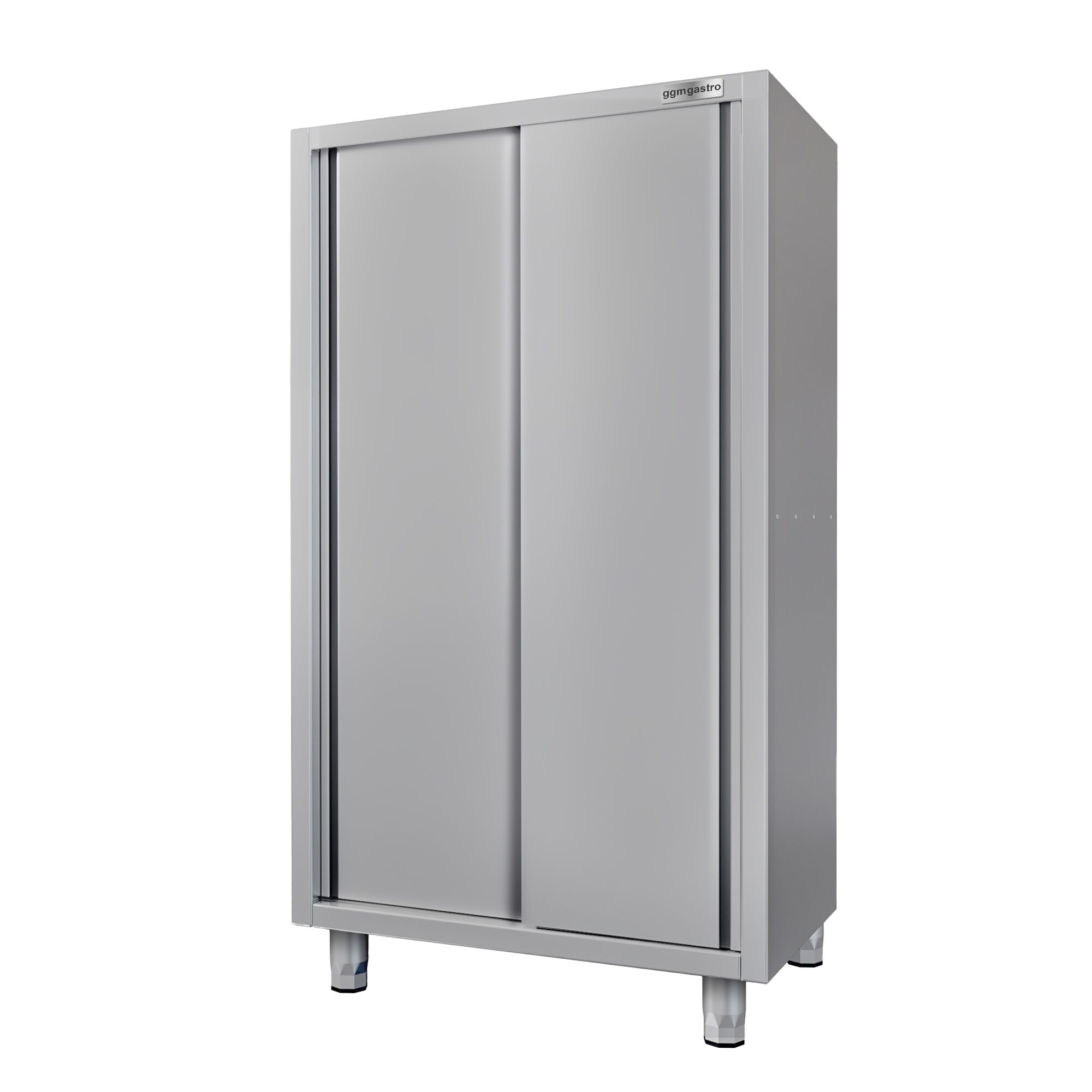 Armoire haute en inox ECO - 1200x600mm - 2 portes coulissantes - Hauteur: 1800mm