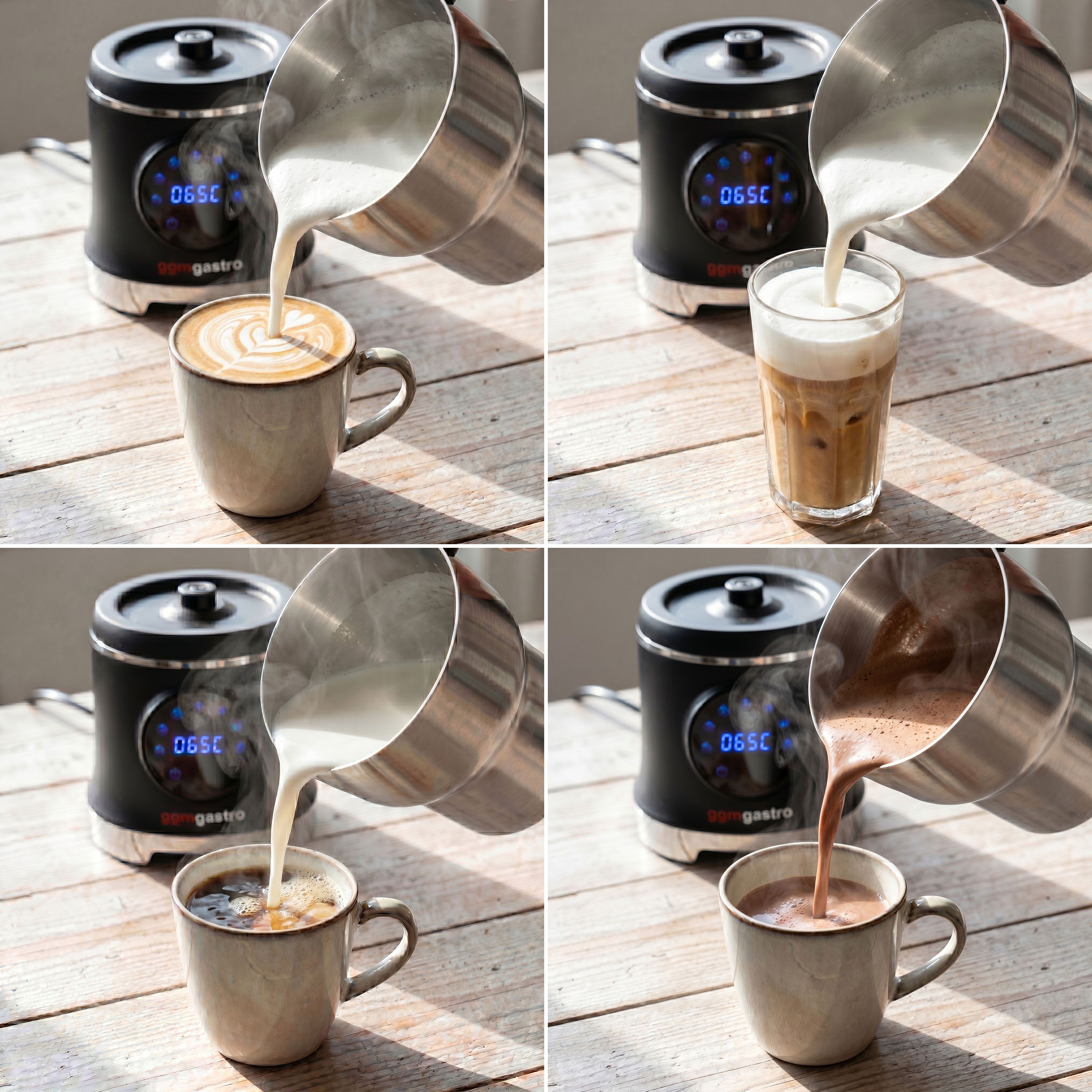 Milchaufschäumer - 600ml - 7 Programme - Touch
