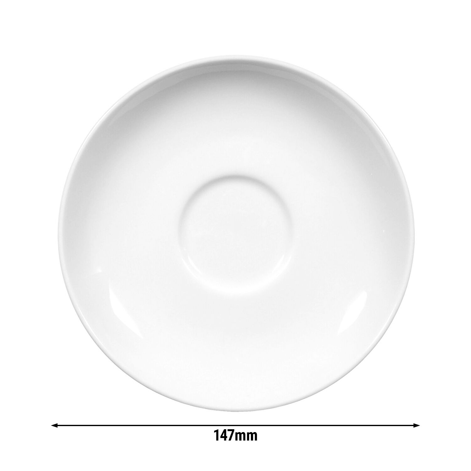 (6 pièces) SELTMANN WEIDEN | Soucoupe - Ø 147 mm - Blanc/Uni  
