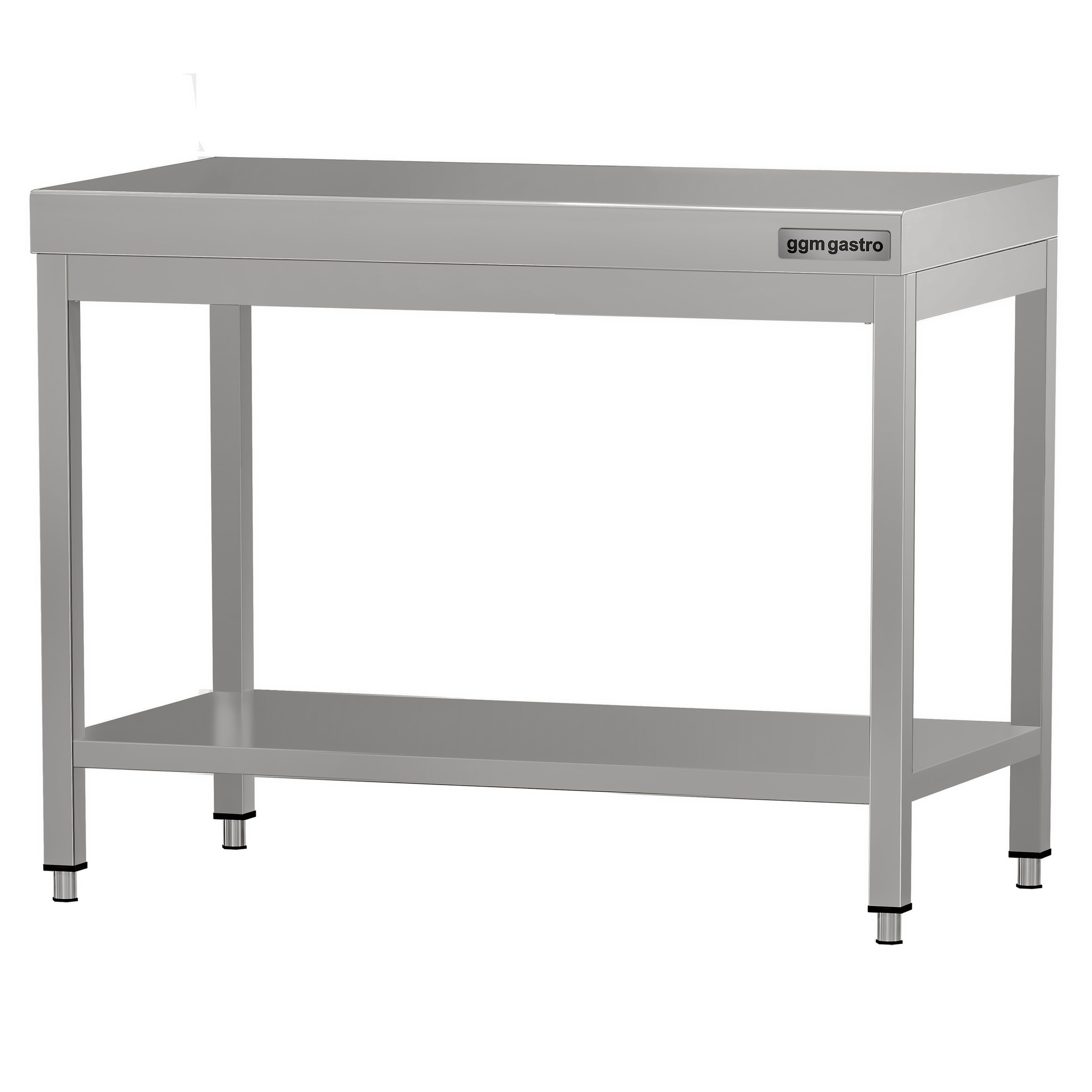 Table de travail en inox ECO – 800 × 600 mm – avec tablette inférieure