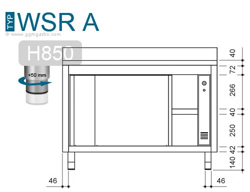 PREMIUM - 2.4kW - 1600x700x850mm