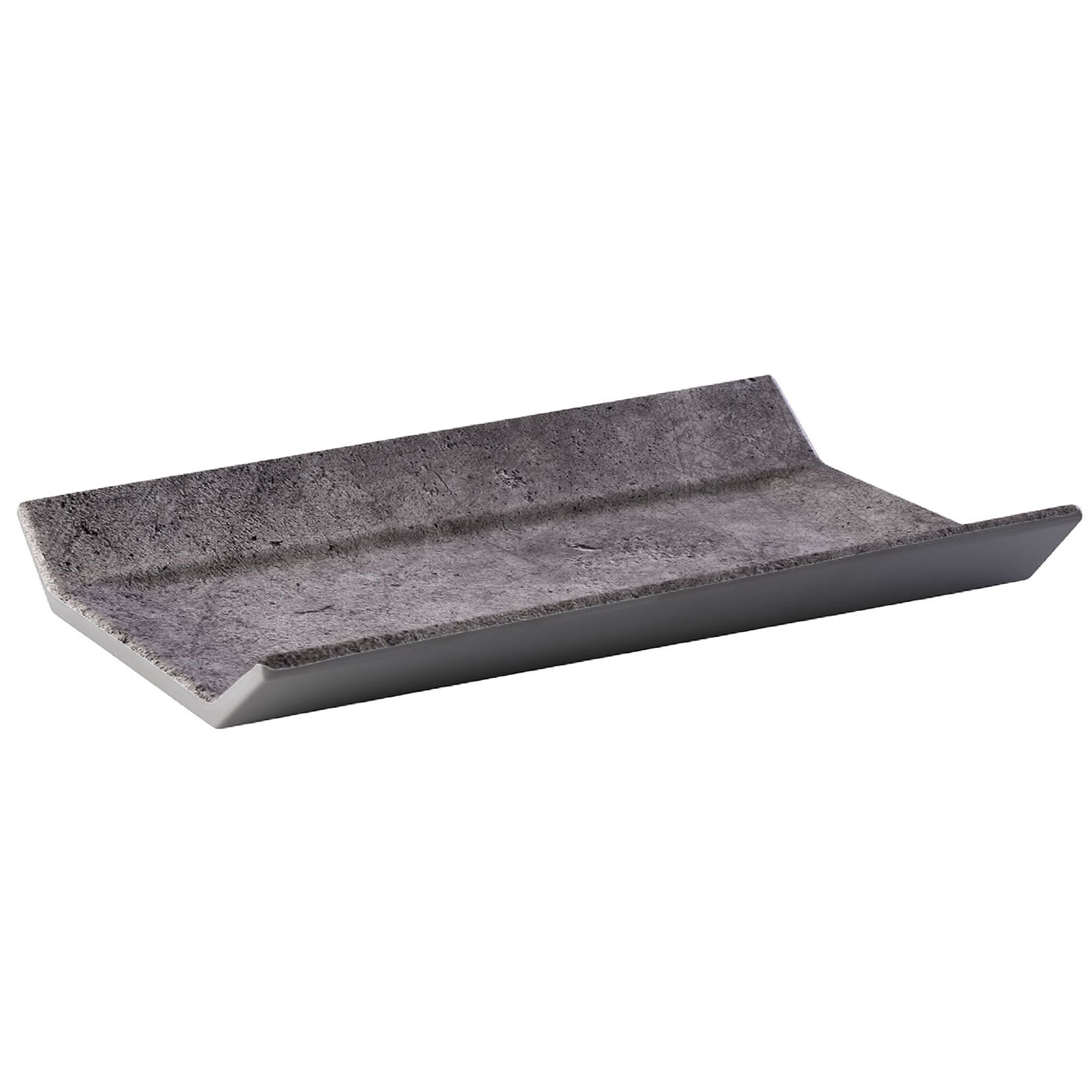 (6 pièces) Plateau GN 1/4 – ELEMENT – Mélamine – Hauteur : 35 mm – Gris