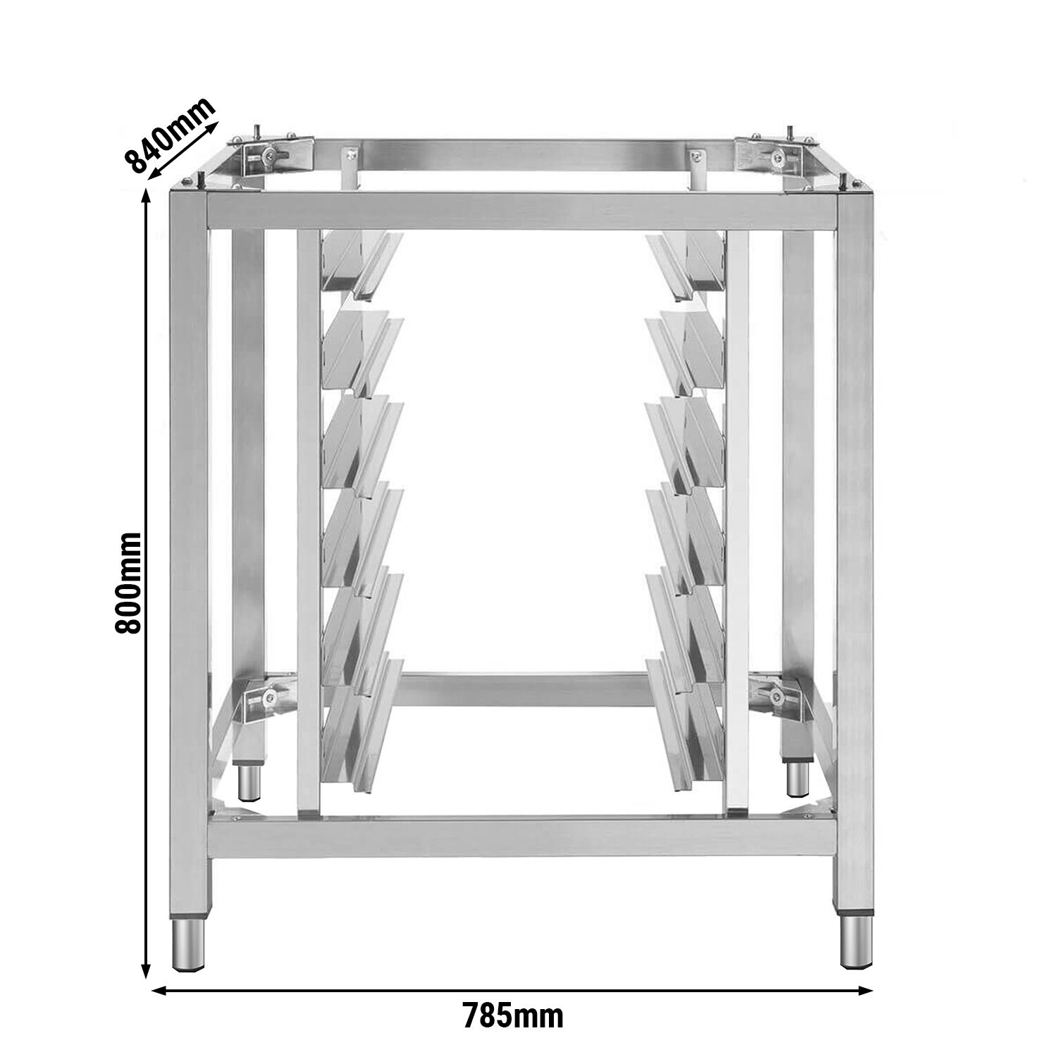 Stand - for Commercial Combi Oven - 7x GN 1/1 Tray Racks - 785x840x800mm - Stainless Steel - compatible with KDV760, KDV920, BHV760 & BHV920
