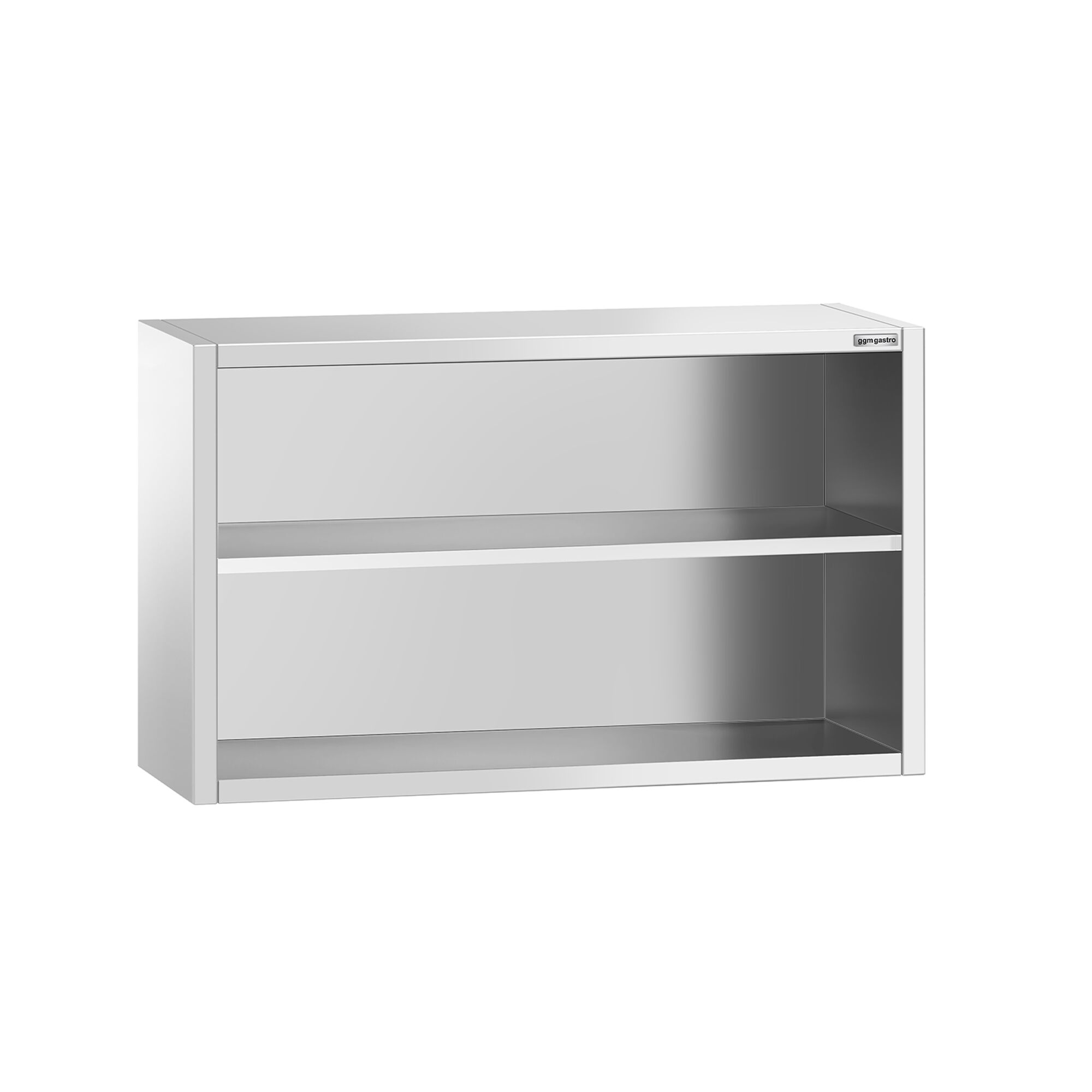 Armoire murale en acier inoxydable PREMIUM - 1200x400mm - sans portes (ouvert) - 800mm de haut