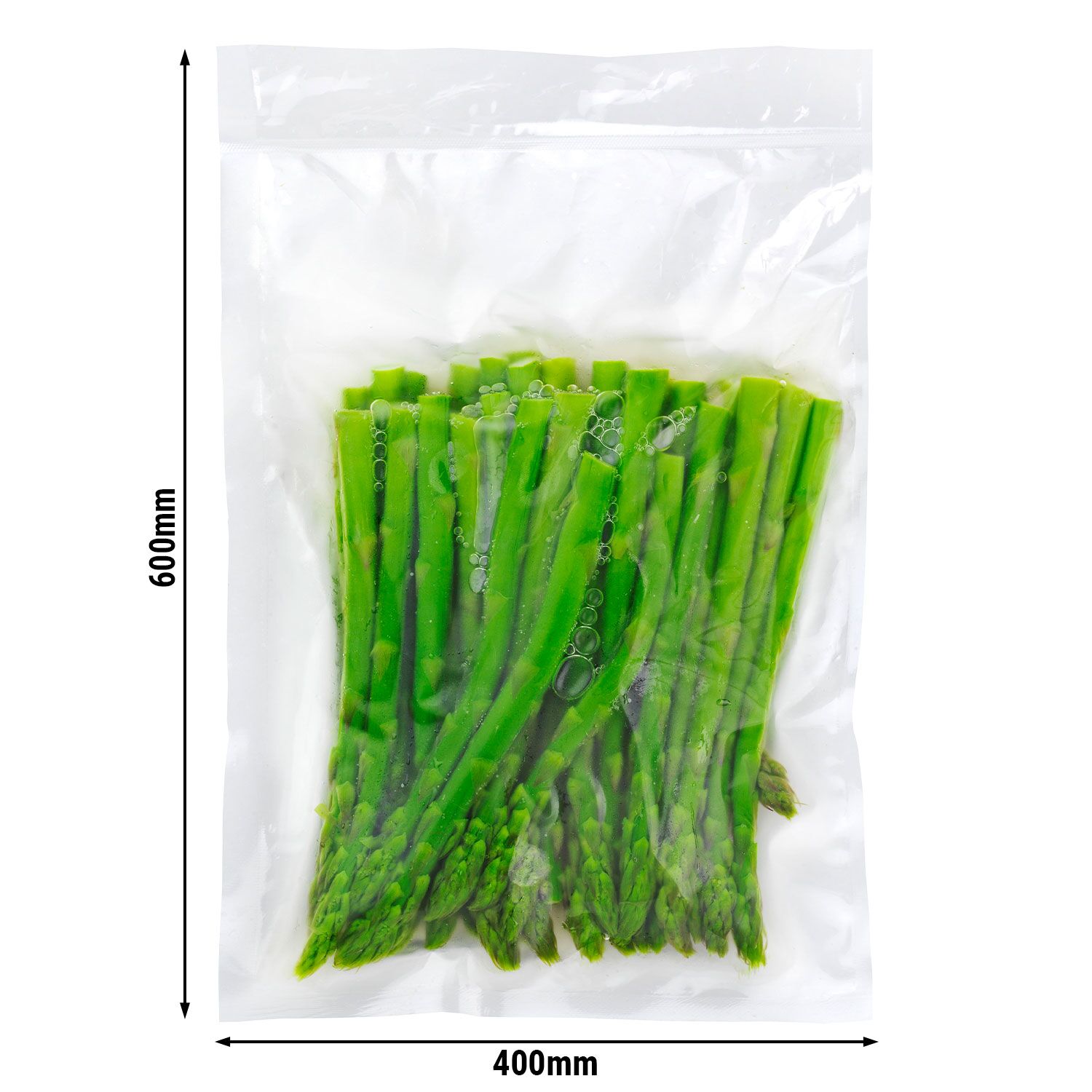 (400 pcs) Sacs sous vide lisses - 400x600mm - Transparent