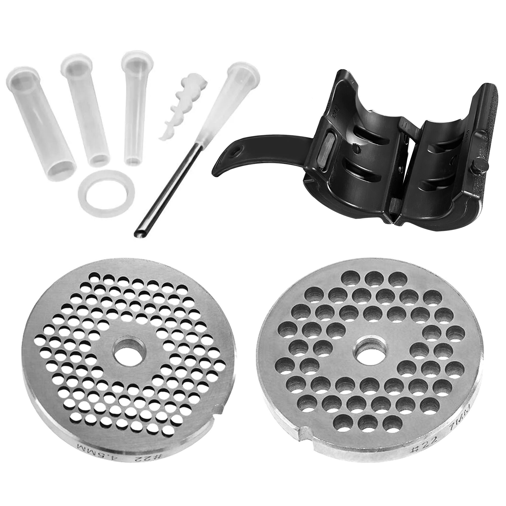 Commercial Electric Meat Mincer Size 12 - 200-240kg/h - 550 W - Mincing Plate 4.5mm + 10mm - with Cooling System