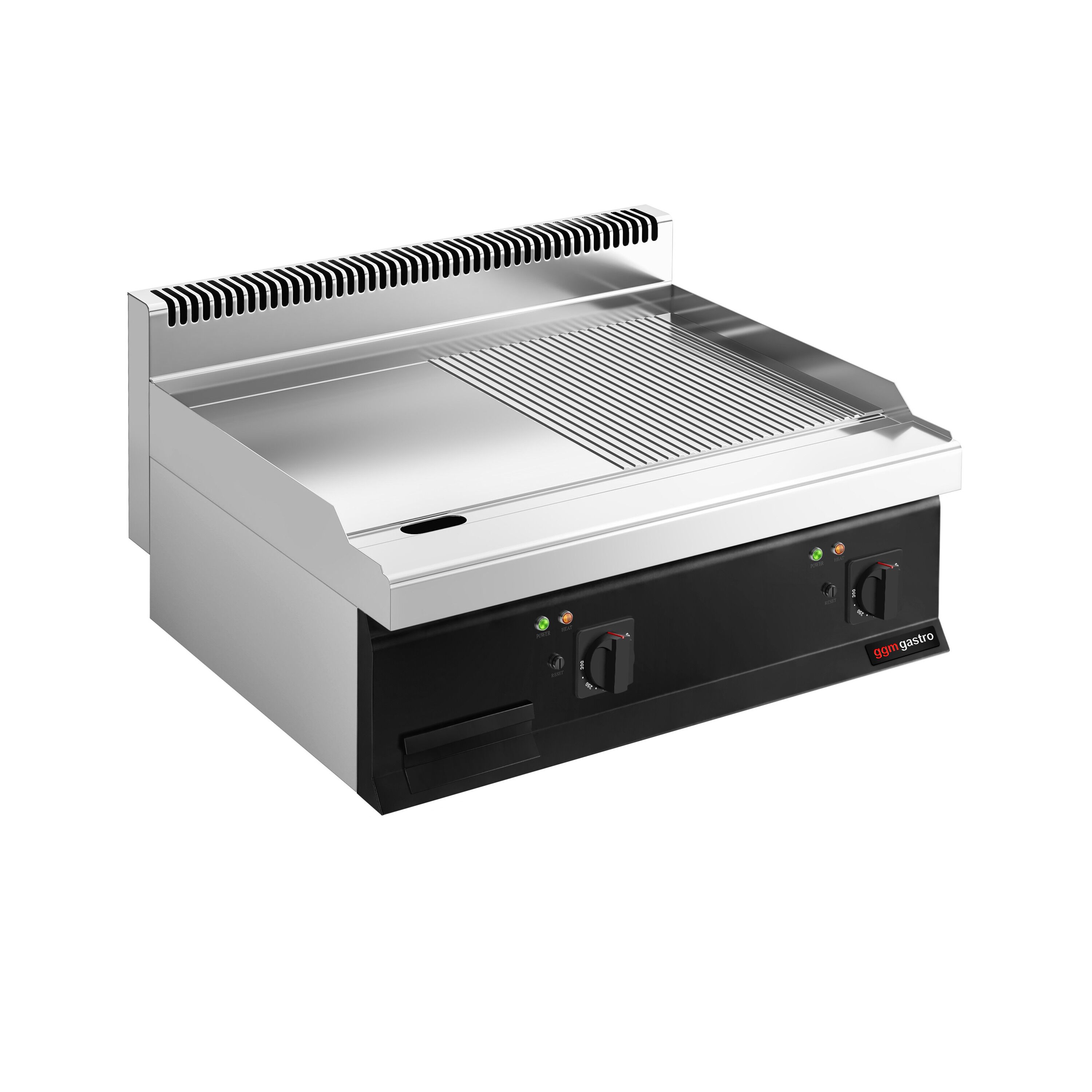Plaque de cuisson électrique - 7,1 kW - lisse & rainurée