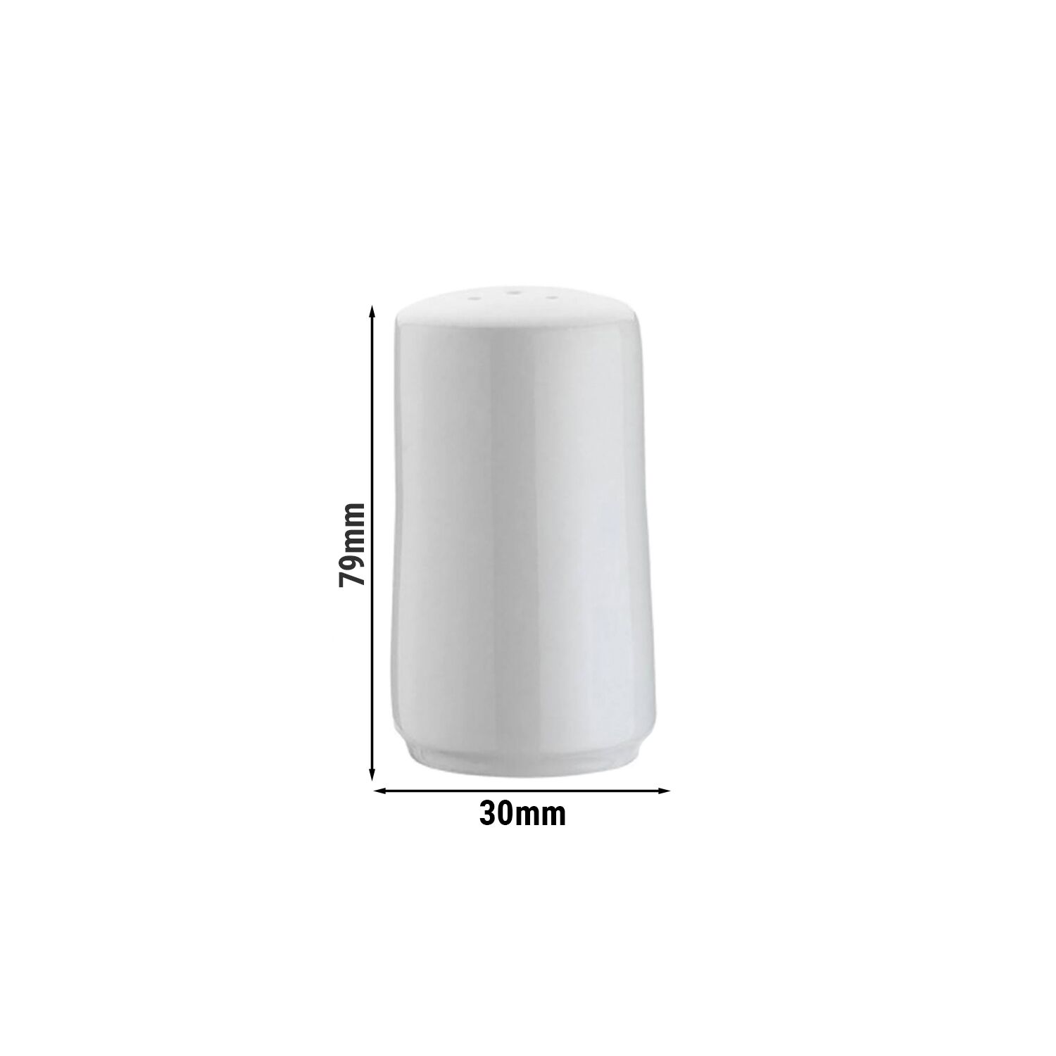 (12 pièces) MIX & MATCH - Salière - Hauteur : 79 mm - Blanc