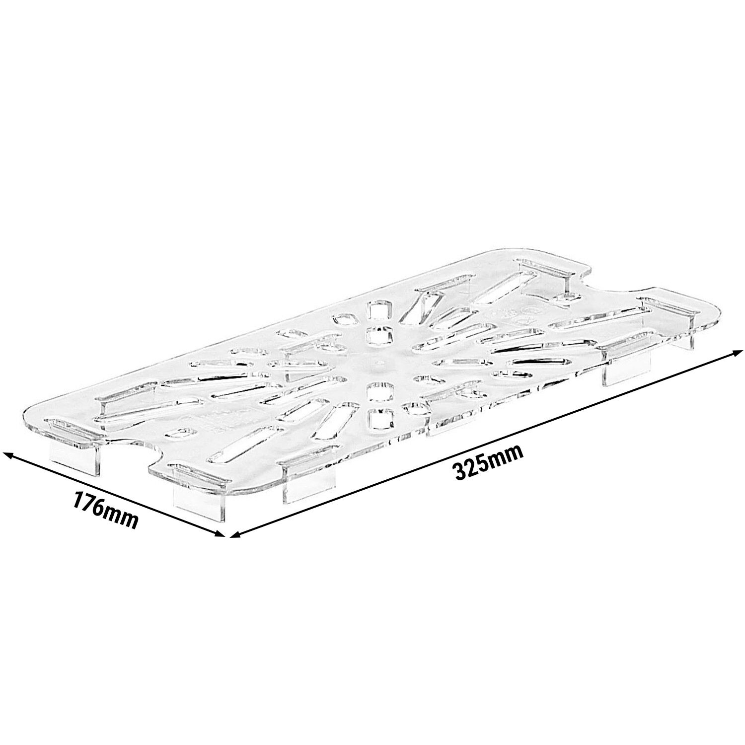 (6 pièces) CAMBRO | Camview® - Égouttoir GN en copolymère 1/3 - Transparent - Sans BPA