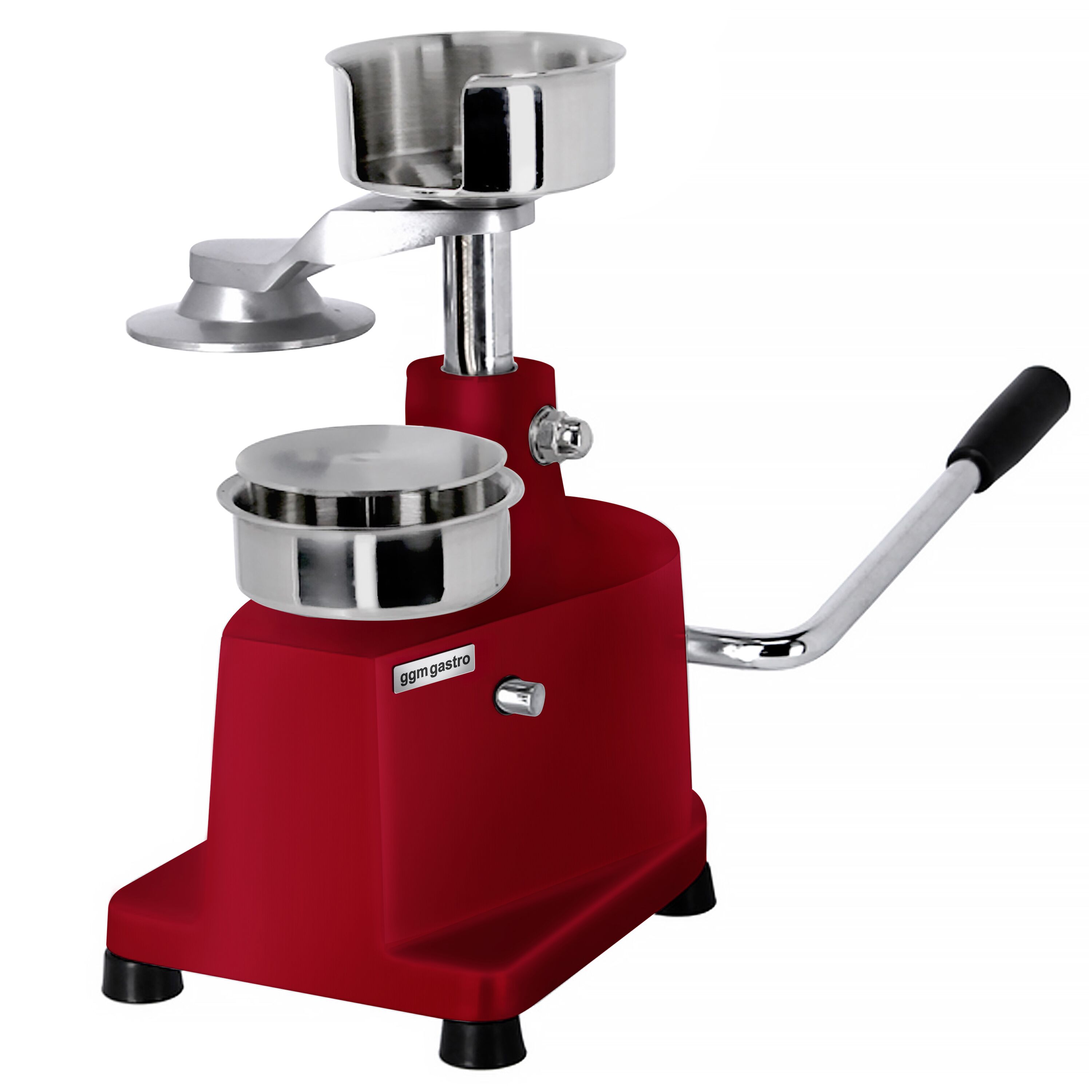 Machine à hamburgers manuelle - Ø 100 mm - Rouge