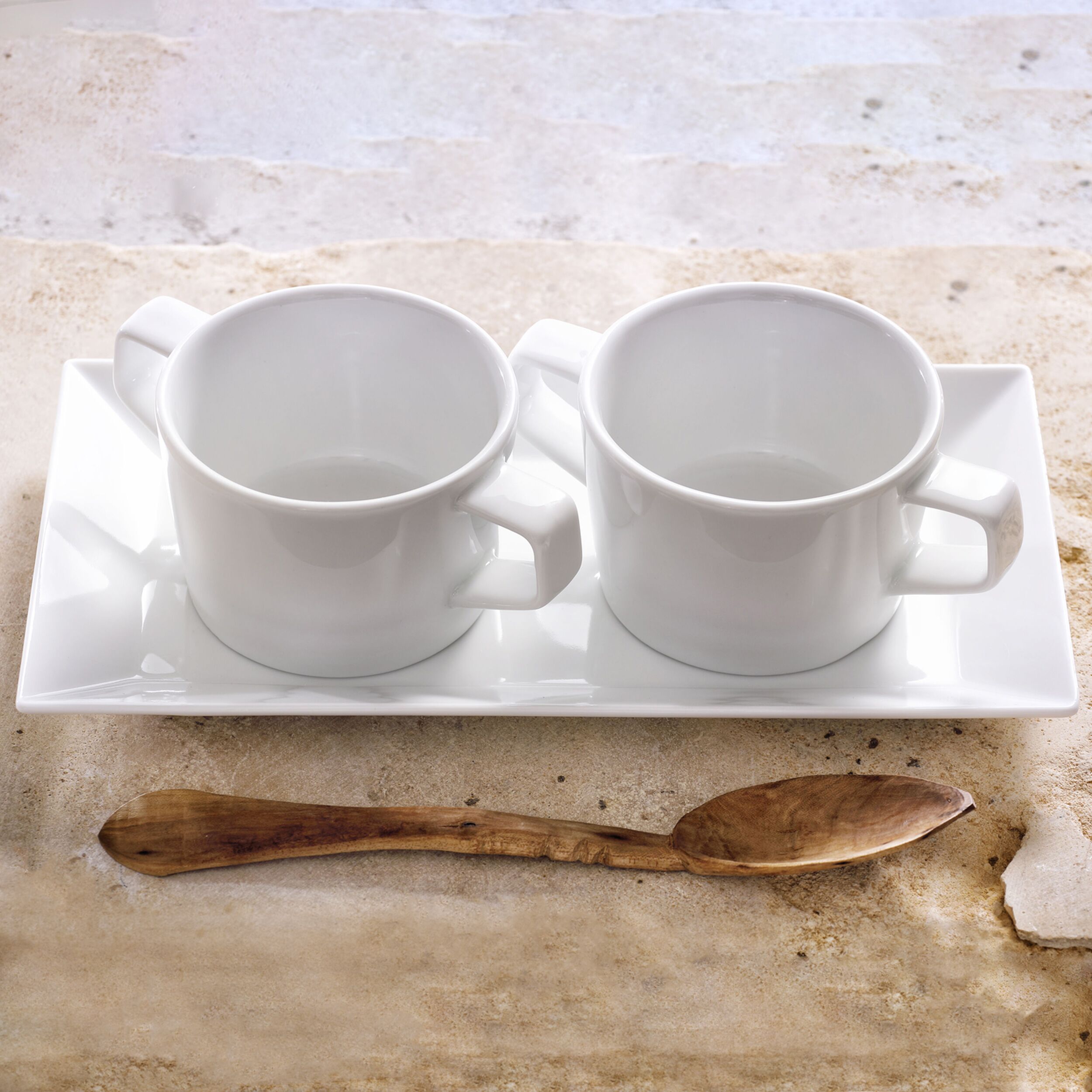 (12 pcs) WHITE DELIGHT - Assiette à steak - 330x185mm - Blanc