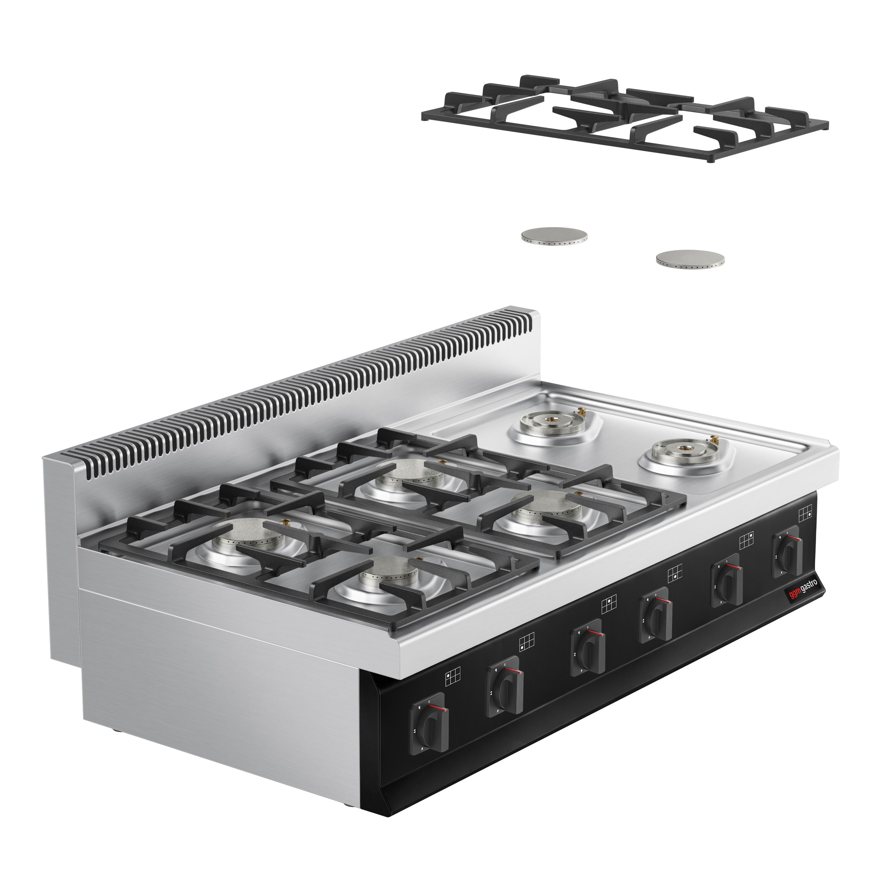 Fourneau à gaz – 36 kW – 6 brûleurs