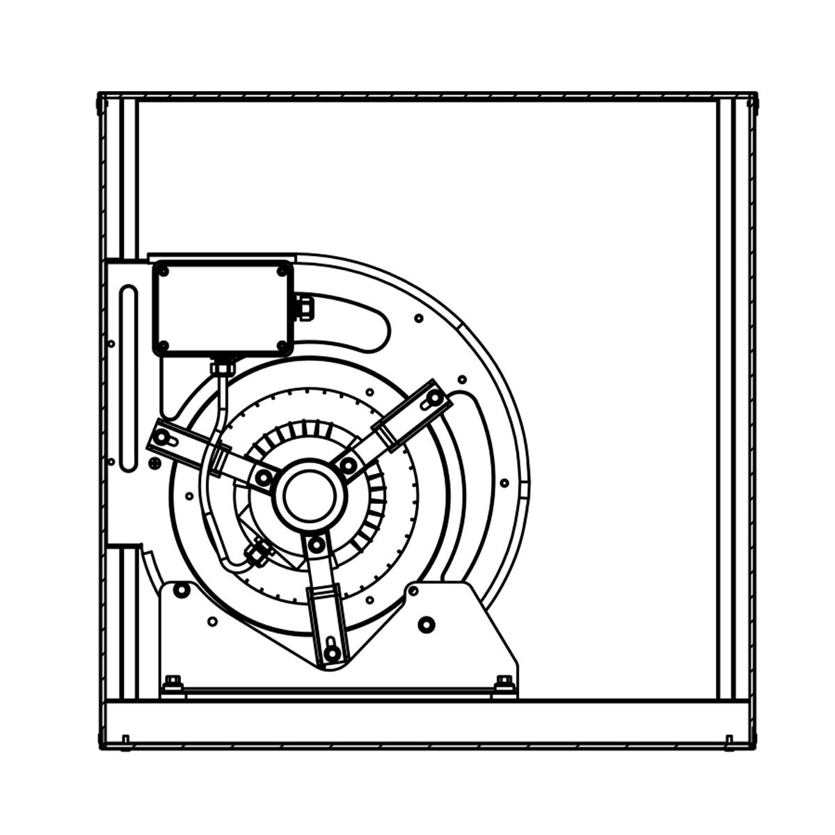 Caisson de ventilation - Ventilateur caisson pour hotte - 2800m³/h - 230V Monophasé