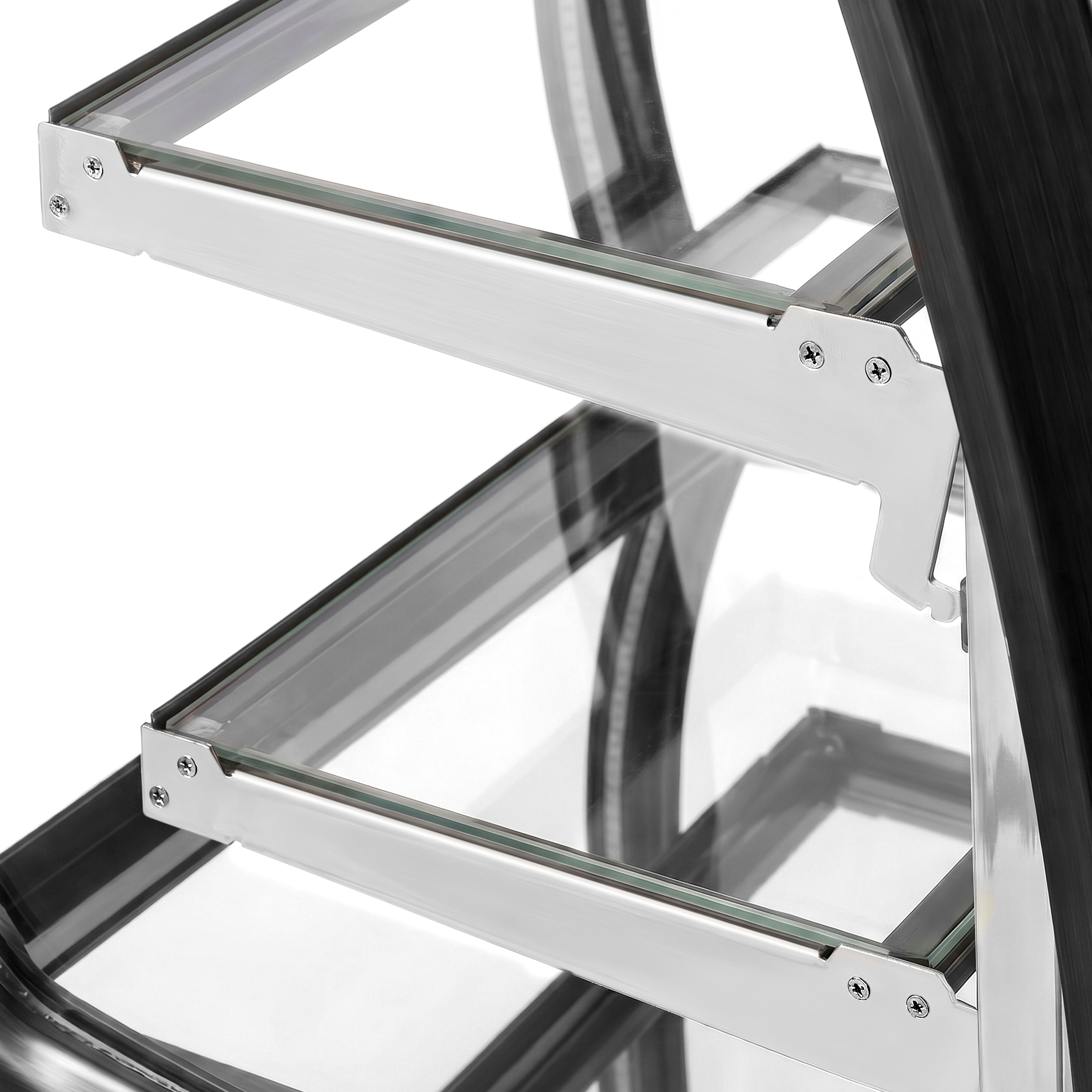 Tisch-Kühlvitrine - 188 Liter - 718mm - mit 2 Ablagen - LED Beleuchtung