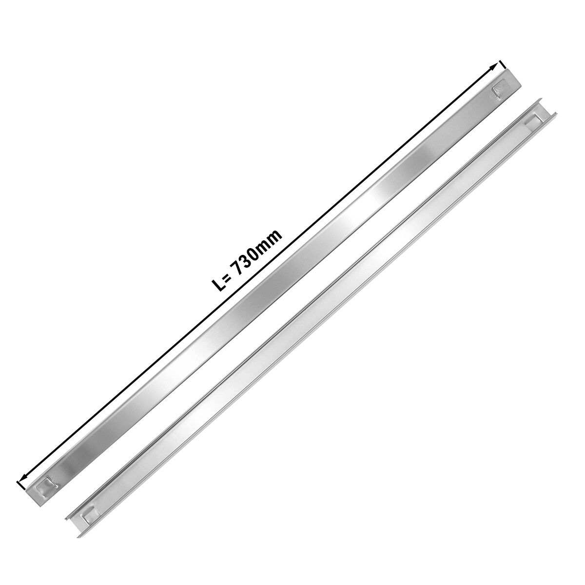 (2 pcs) Rails for Bakery Fridge L.730mm