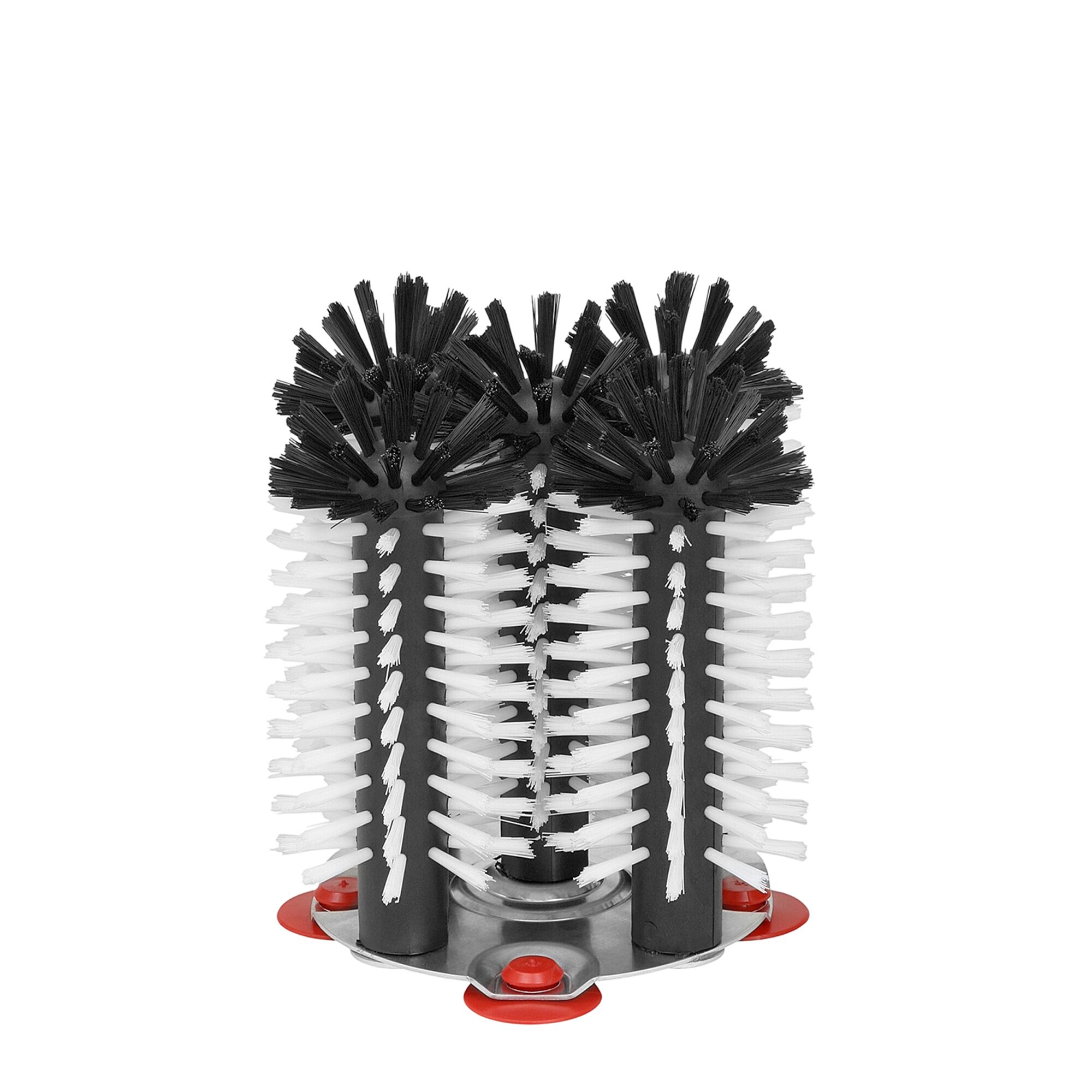 (2 pièces) FUCHS | DELFIN® Brosse à vaisselle en verre - 5x180mm - avec plaque de base en métal - ronde
