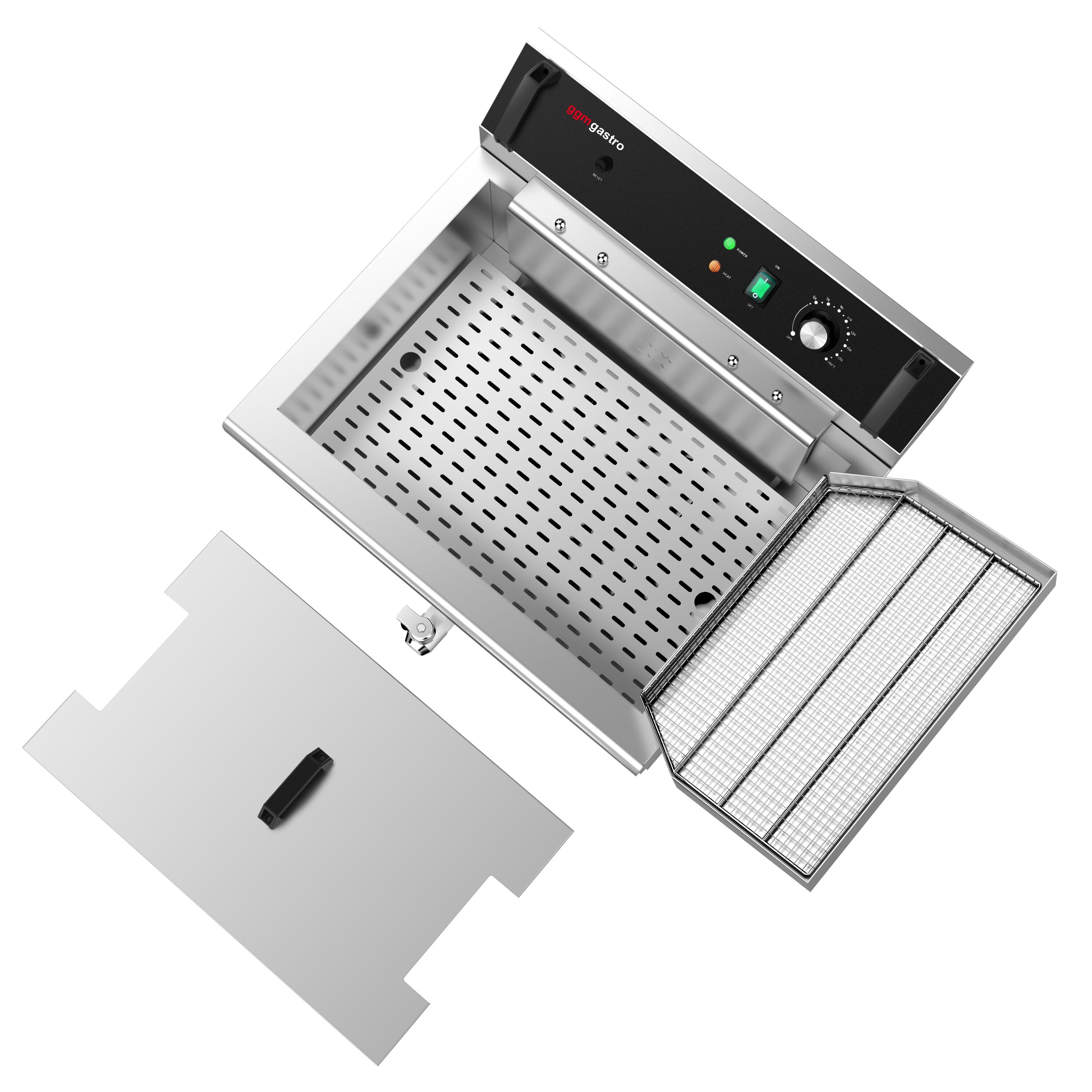 Friteuse à beignets électrique professionnelle - 30L - 5kW - Manuel - avec robinet de vidange