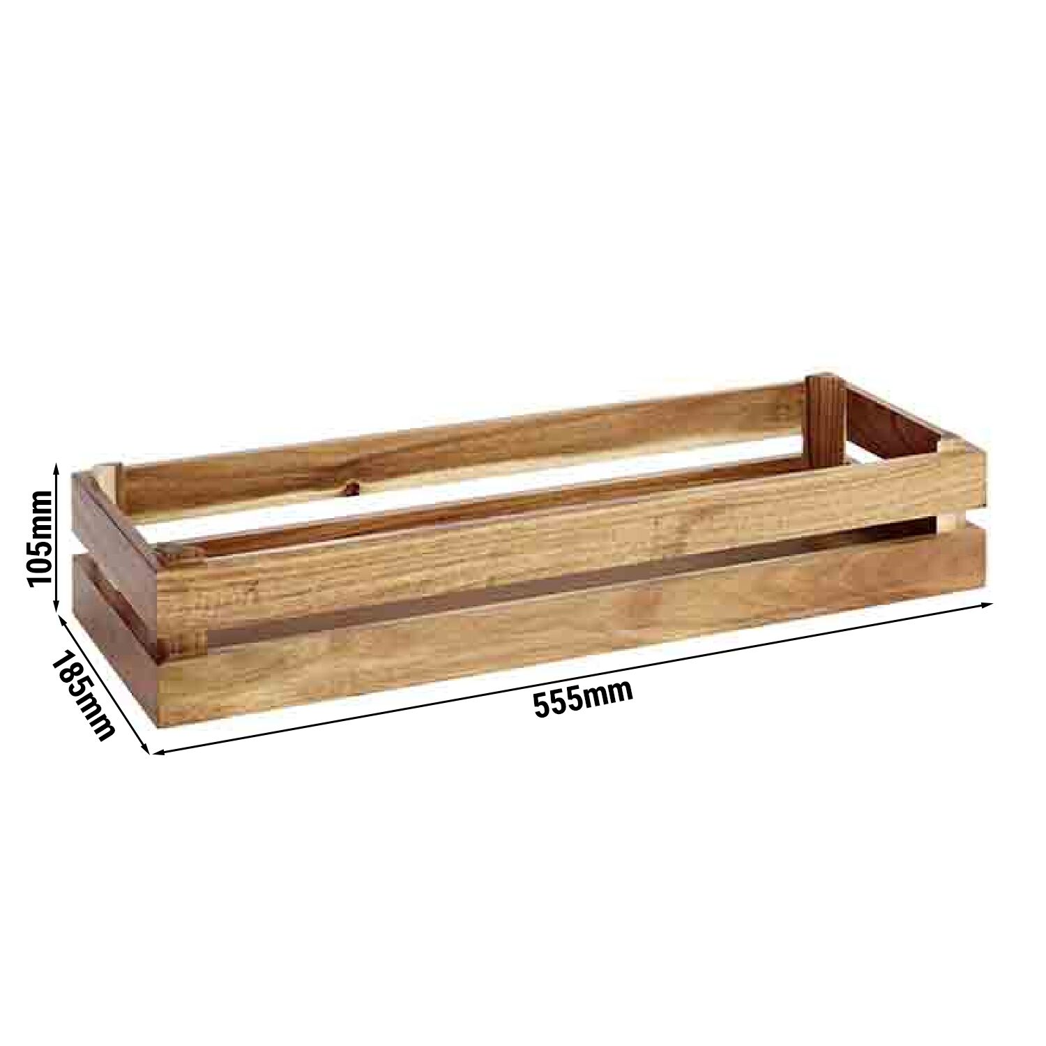 Caisse pour buffet - SUPERBOX - Bois - Brun - Hauteur:105mm