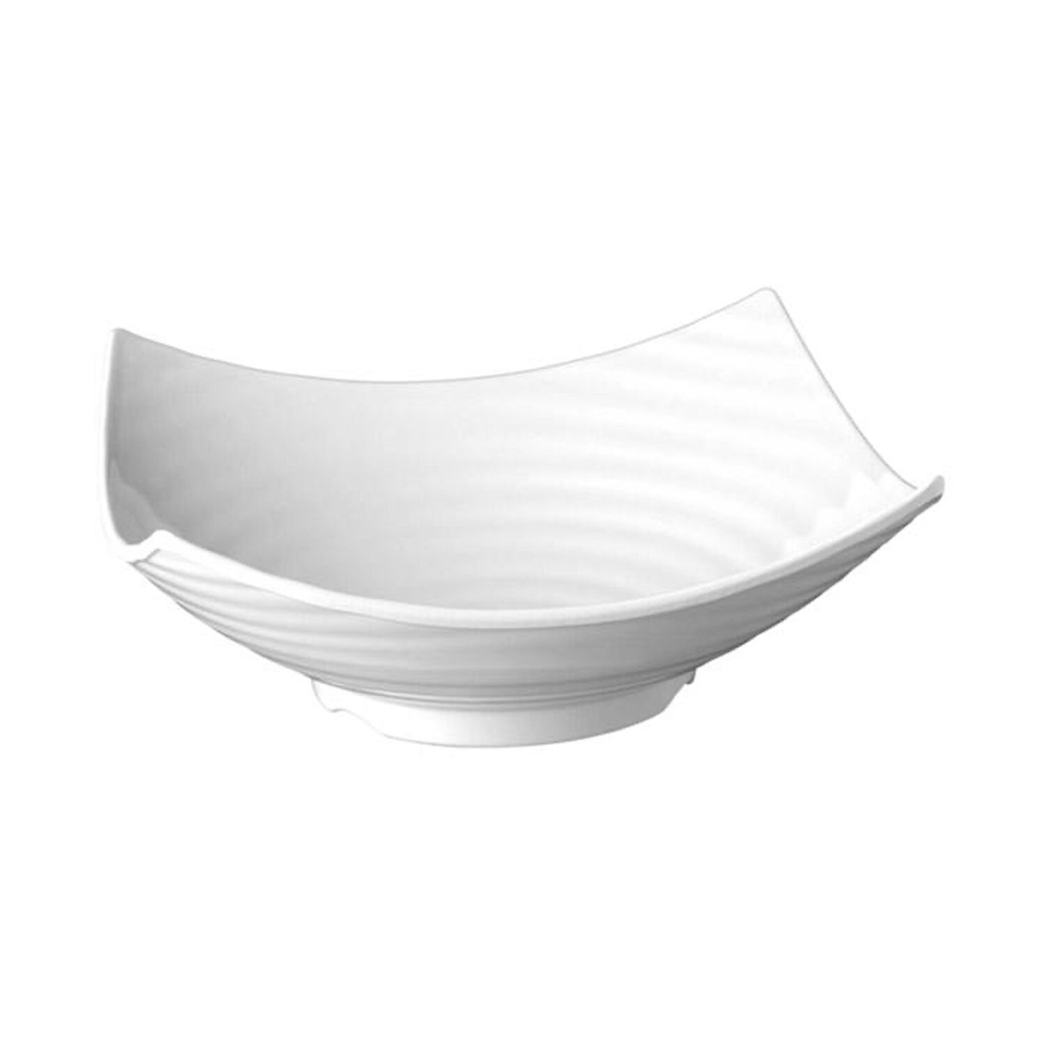 (6 pcs) Coupe - GLOBAL BUFFET - Mélamine - 3L - carré - 325x325mm - Profondeur : 120mm - Blanc