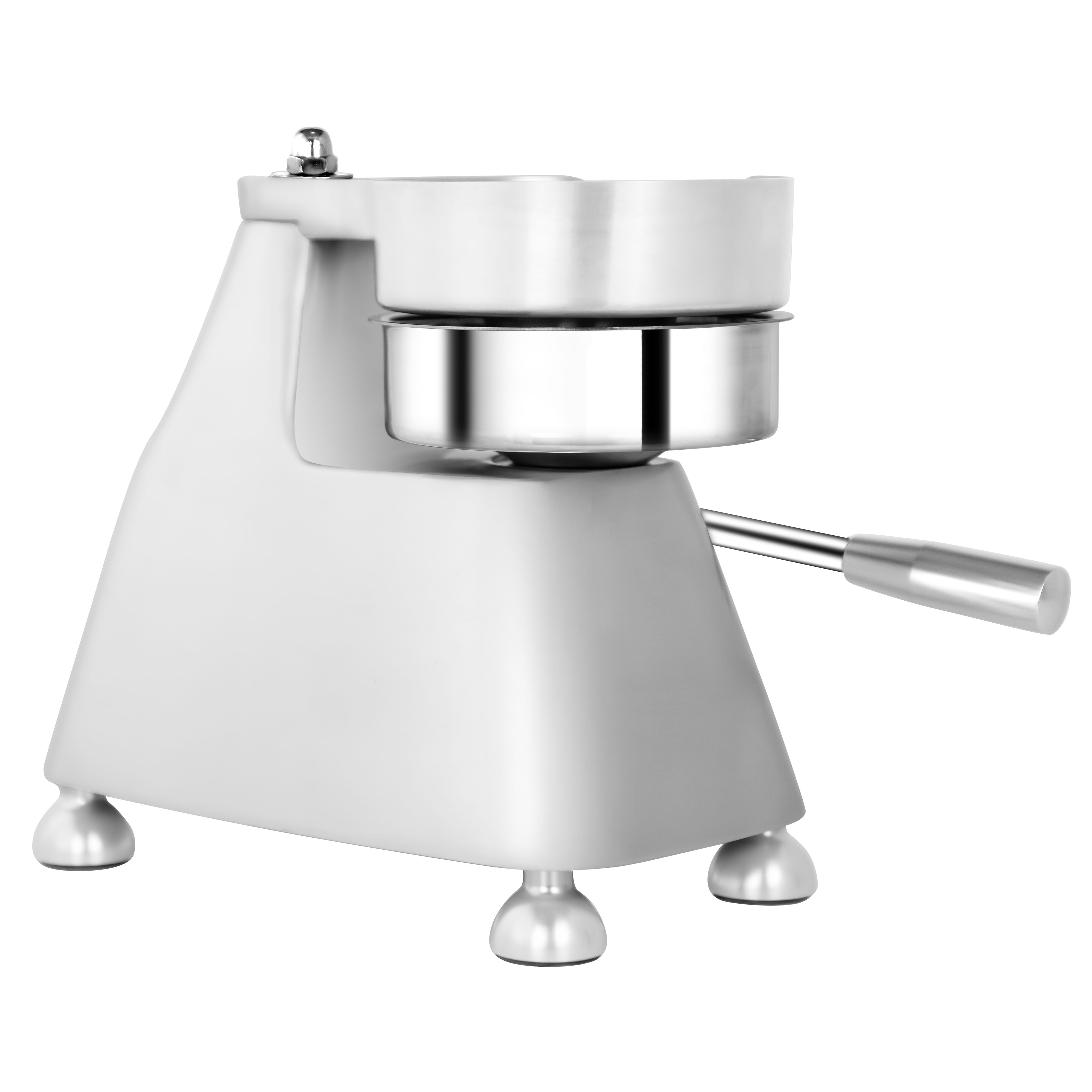 Machine à hamburgers manuelle pour 3 tailles - Ø 100 - Ø 130 - Ø 150 - Argent