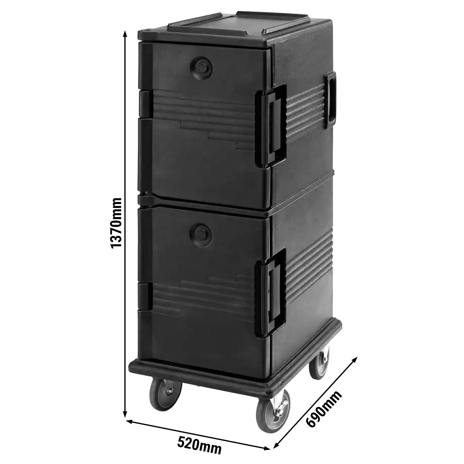 CAMBRO | ULTRA CAMCARTS® - Thermobehälter für 8x GN 1/1 - Neutral - Schwarz