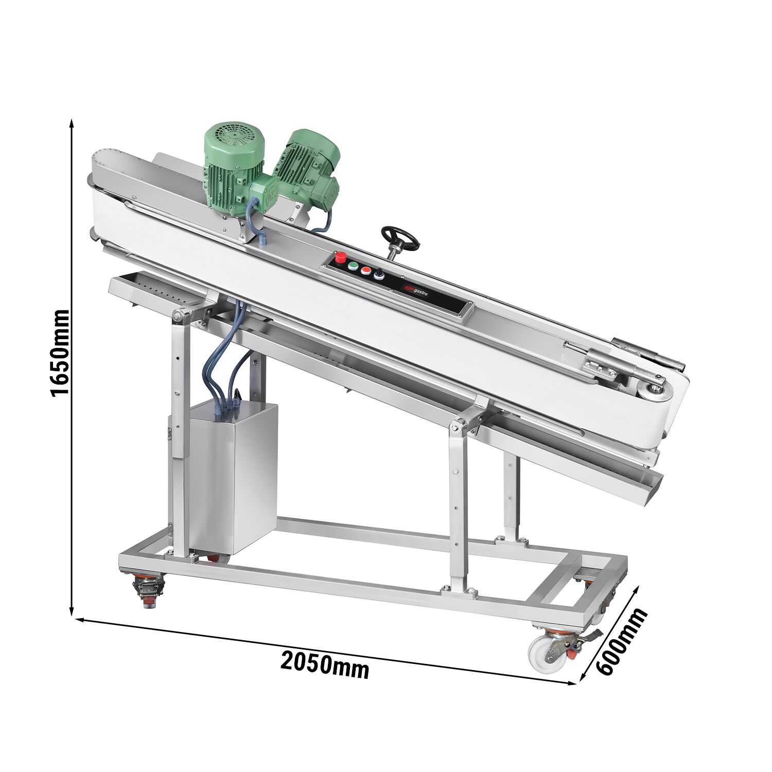 Commercial Dough Rounder - for pizza & bread dough - 1.1kW - weight range: ~100-2000g - up to 3000pcs/h