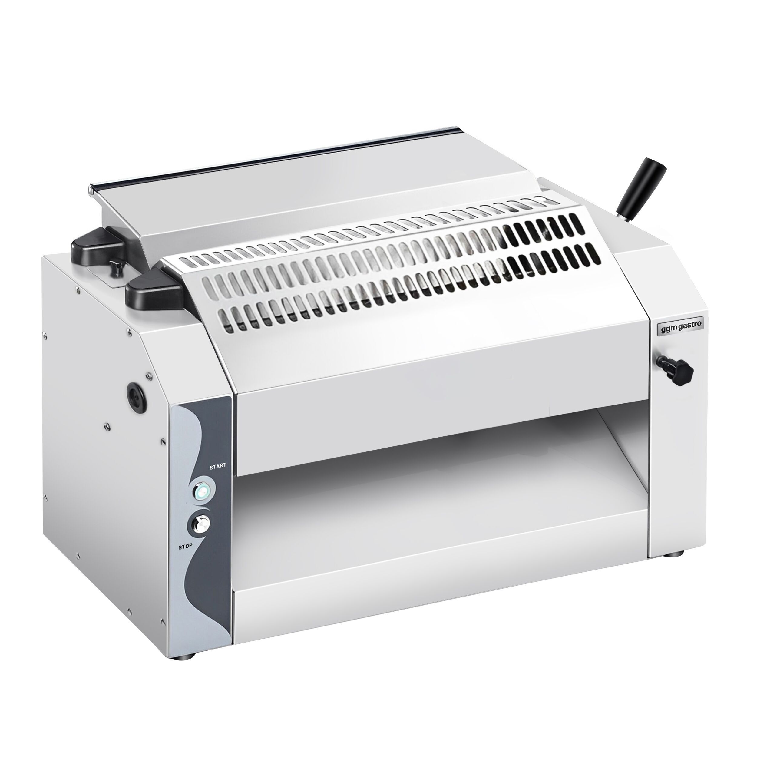 Façonneuse à pizza - pour Ø520mm - Épaisseur de pâte 0 à 10mm - 370W - Acier inoxydable