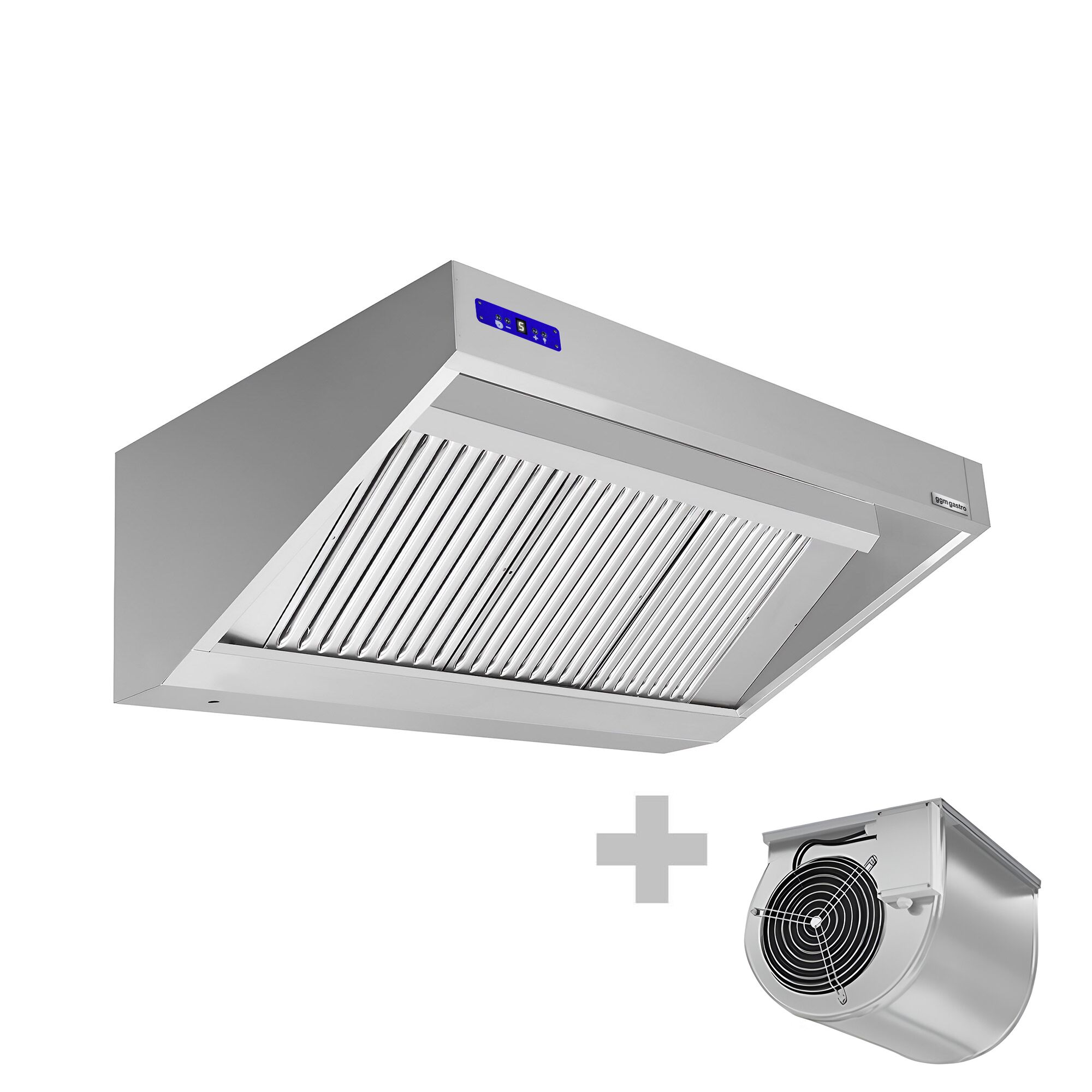 Hotte murale avec moteur - 1600 mm - Régulateur, filtre et lampe
