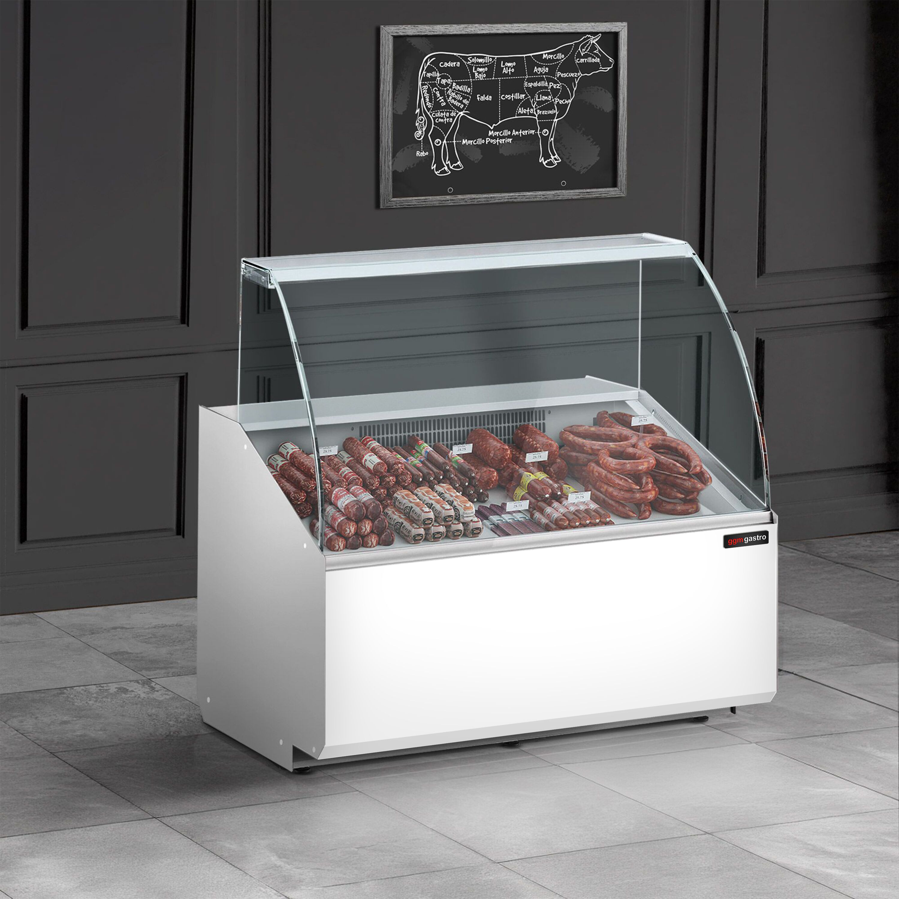Serve Over Counter - 944x979mm - front panel white - capacity 200 litres