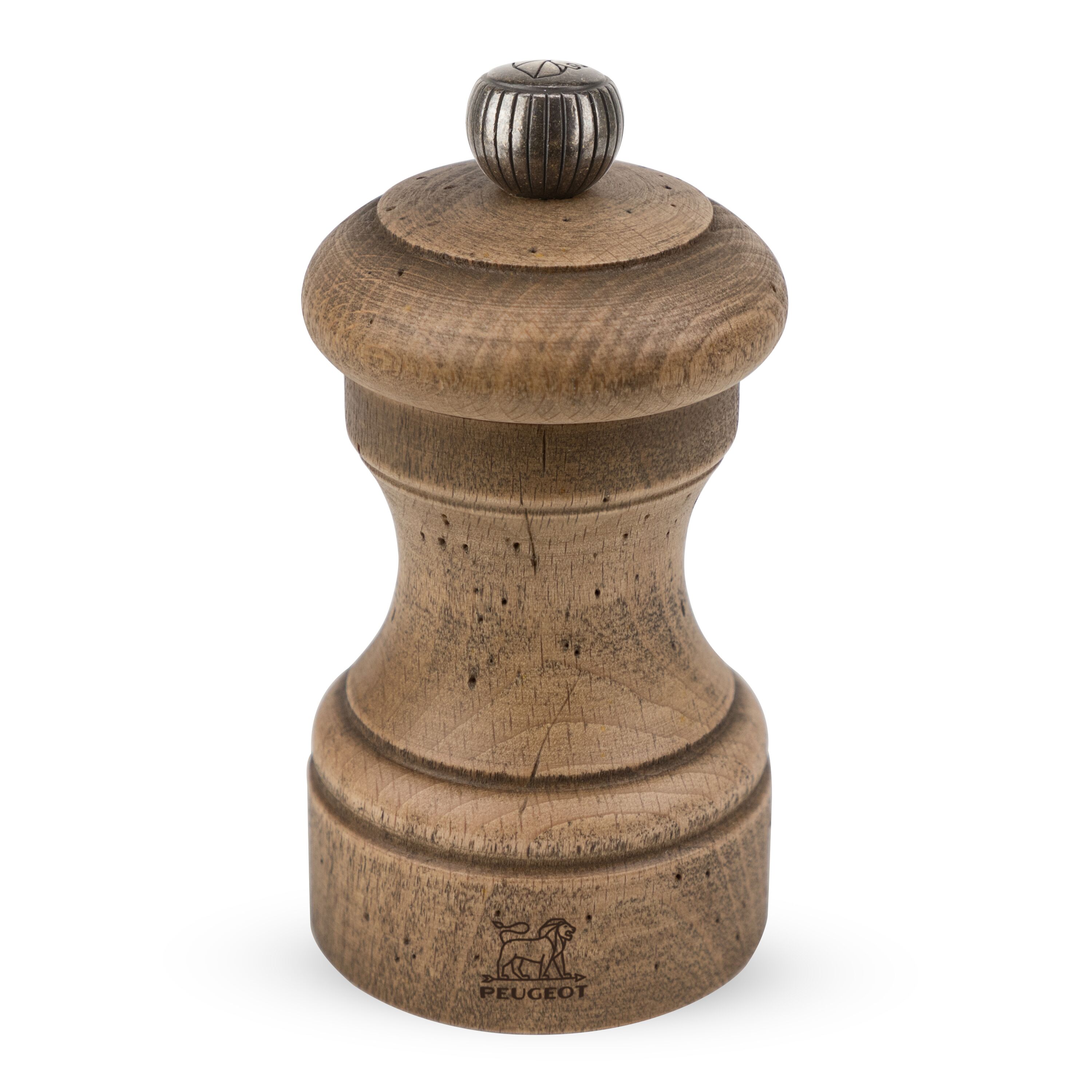 (6 pièces) PEUGEOT | BISTRO - Moulin à sel - Bois - Antique - Hauteur : 100 mm