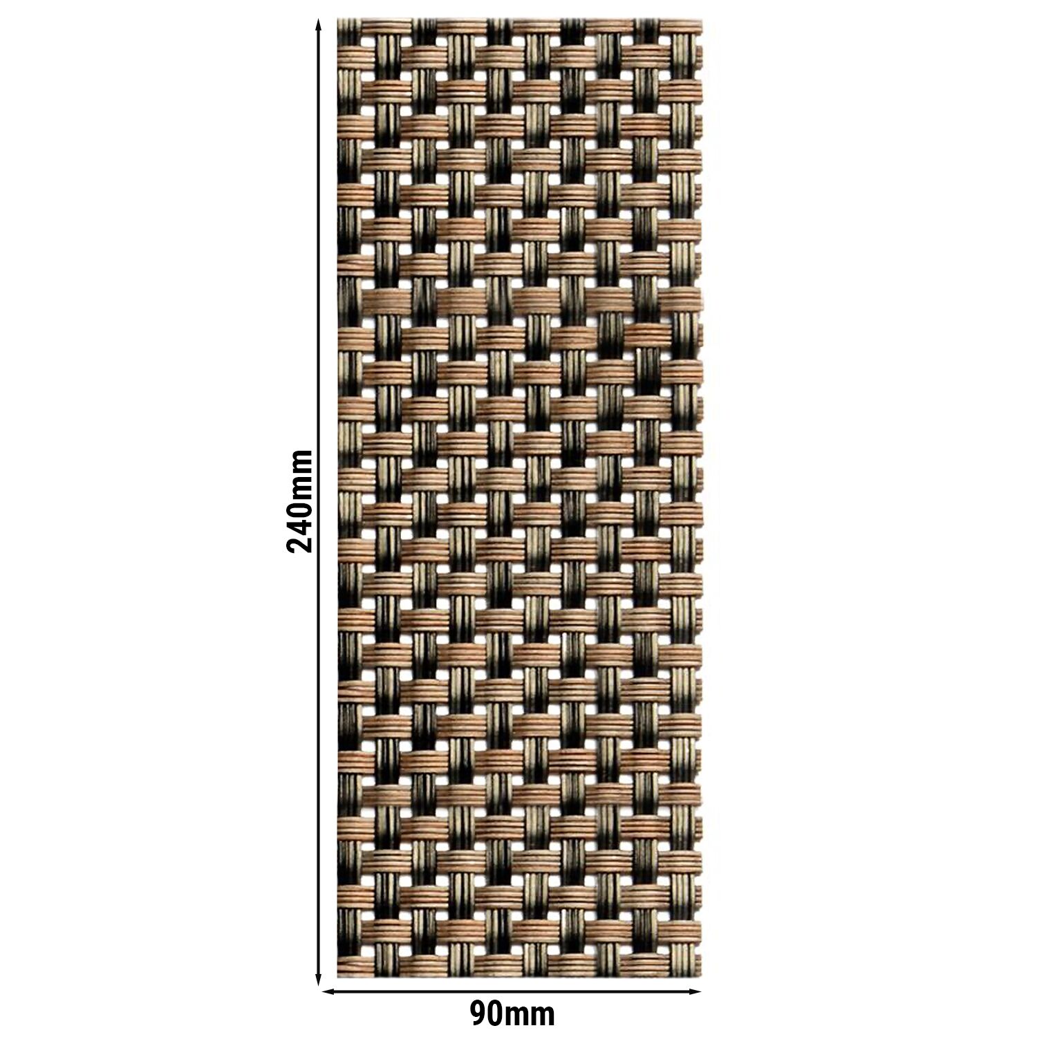(6 pcs) Pochette à couverts - PVC - 240x90mm - Beige
