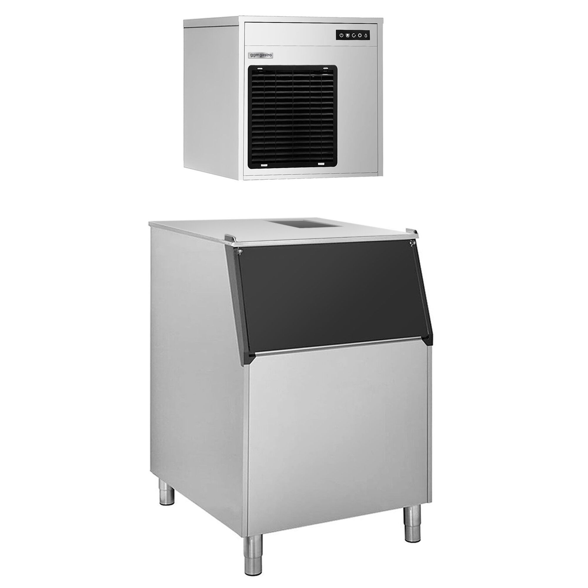 Machine à glace en grains - 220kg/24h - incl. bac à glaçons