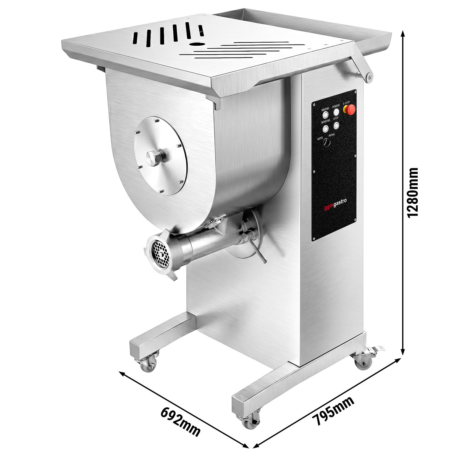 Electric meat grinder 32 with meat mixer - 800-1000 kg/h - Capacity: 42 liters / 30 kg