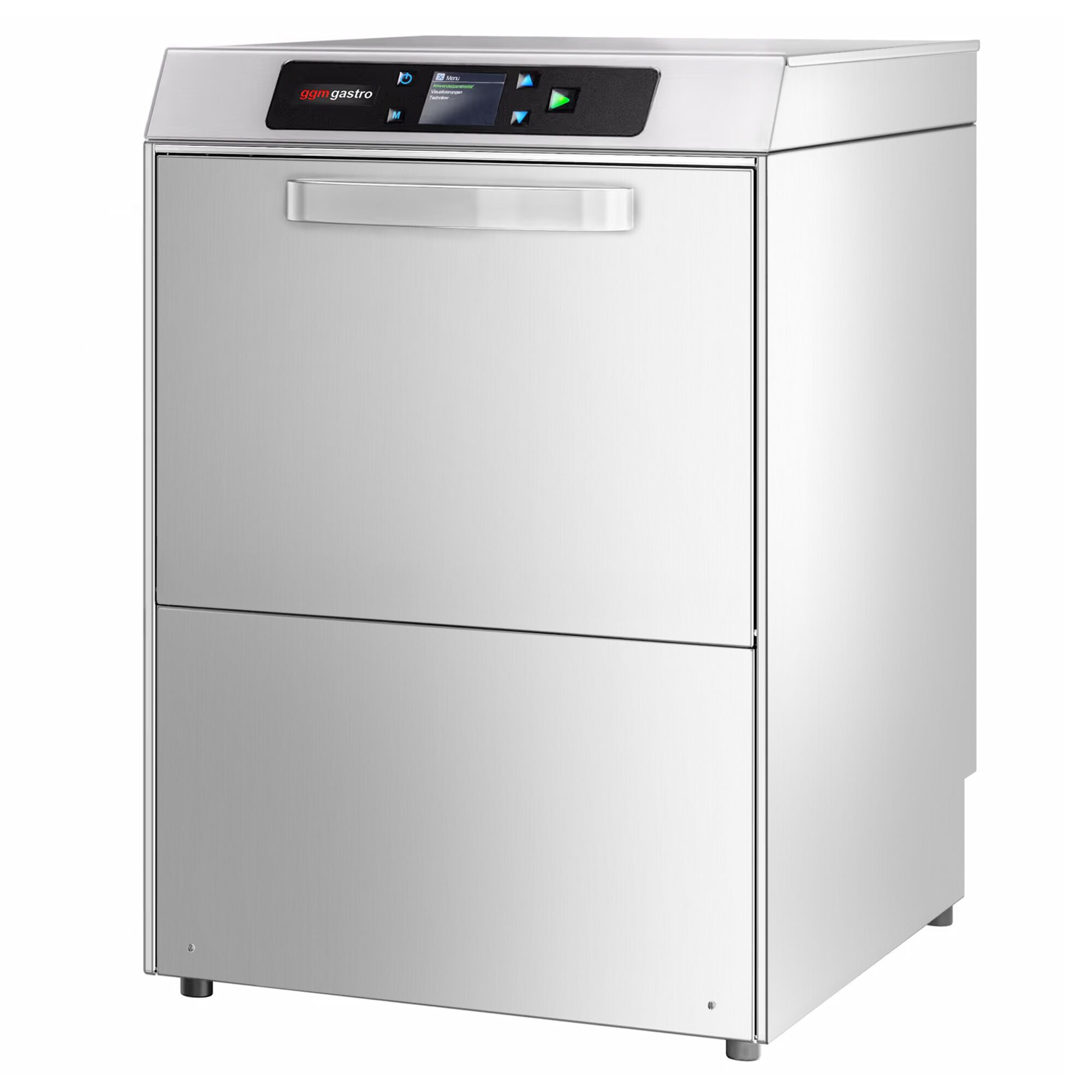 Lave-verres professionnel à double paroi - Numérique - 3,40kW - avec pompes à détergent, de liquide de rinçage et de vidange & option Wi‑Fi