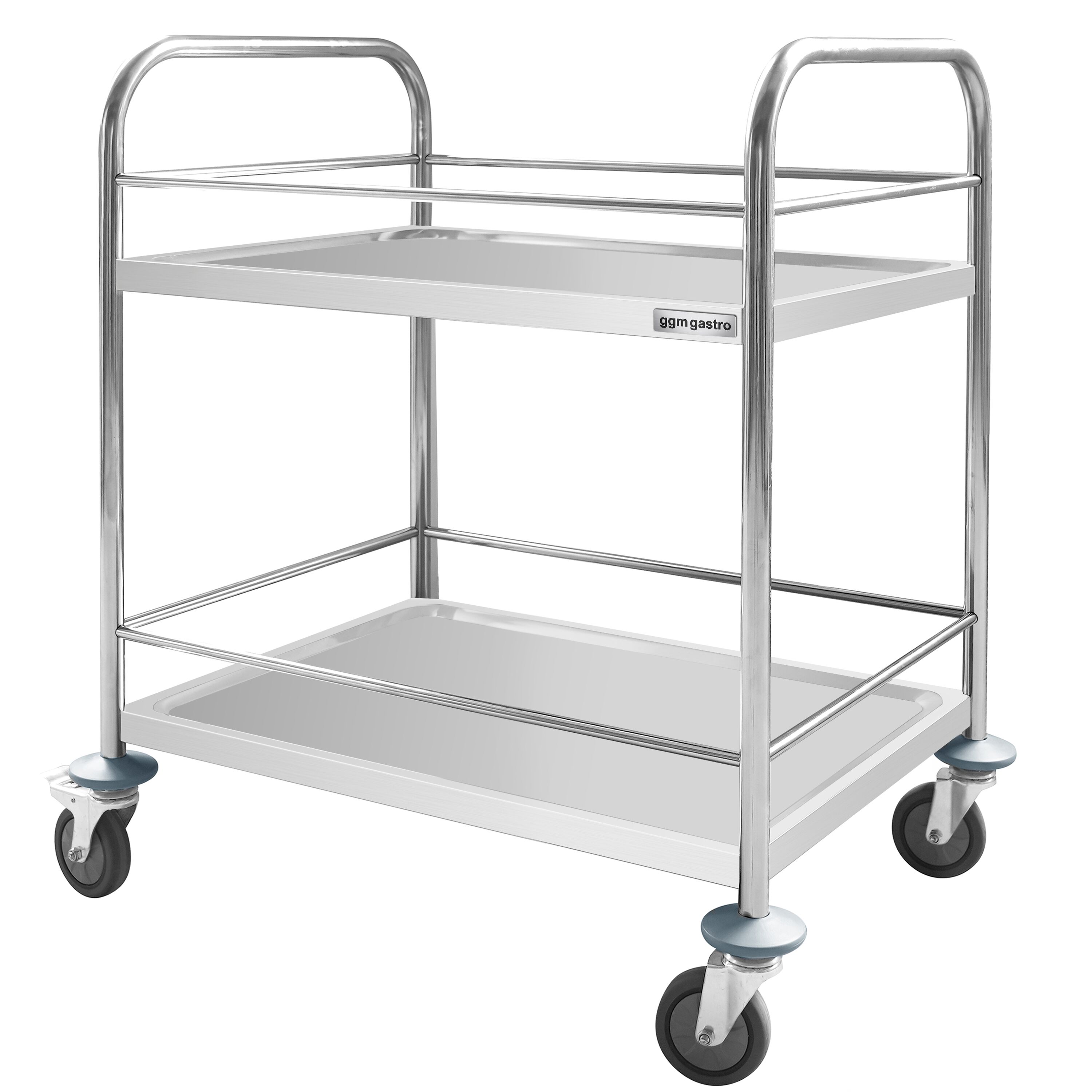 Chariot de service – 705x405 mm – avec 2 surfaces de rangement & renfort