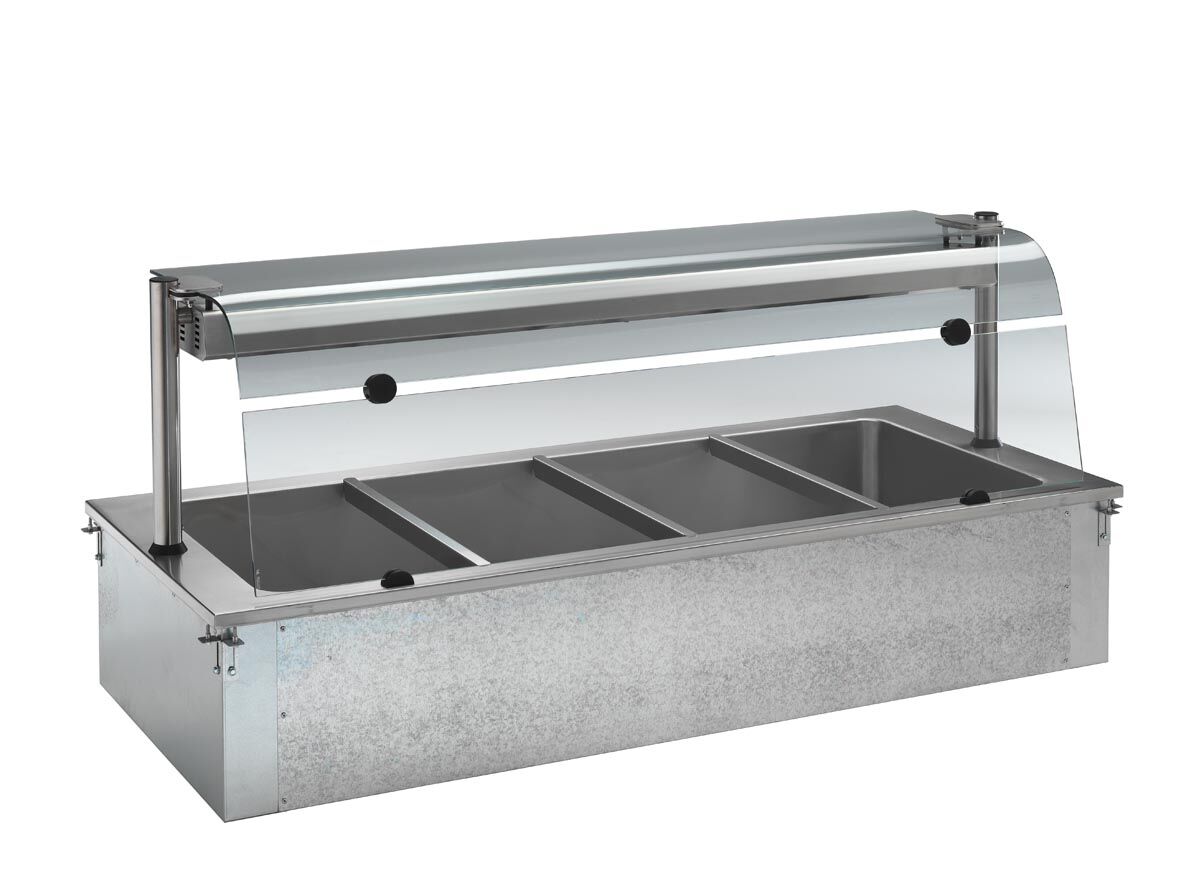 Ankastre Benmari - 2110mm - 6x GN 1/1 - 4,38 kW - Cam siperlikli