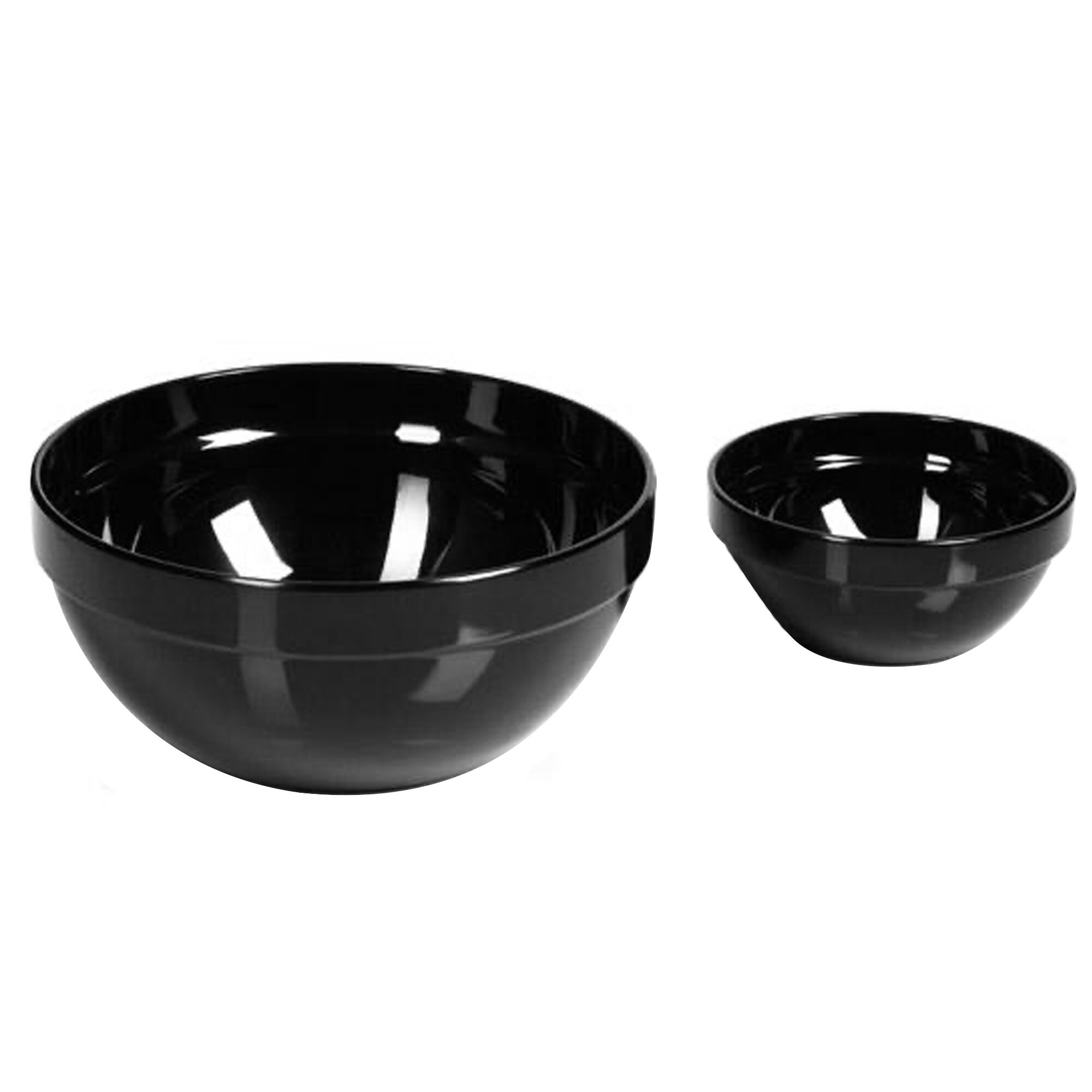 (6 pcs) Coupe - CASUAL MAXI - Mélamine - 250ml - Ø 120mm - Noir