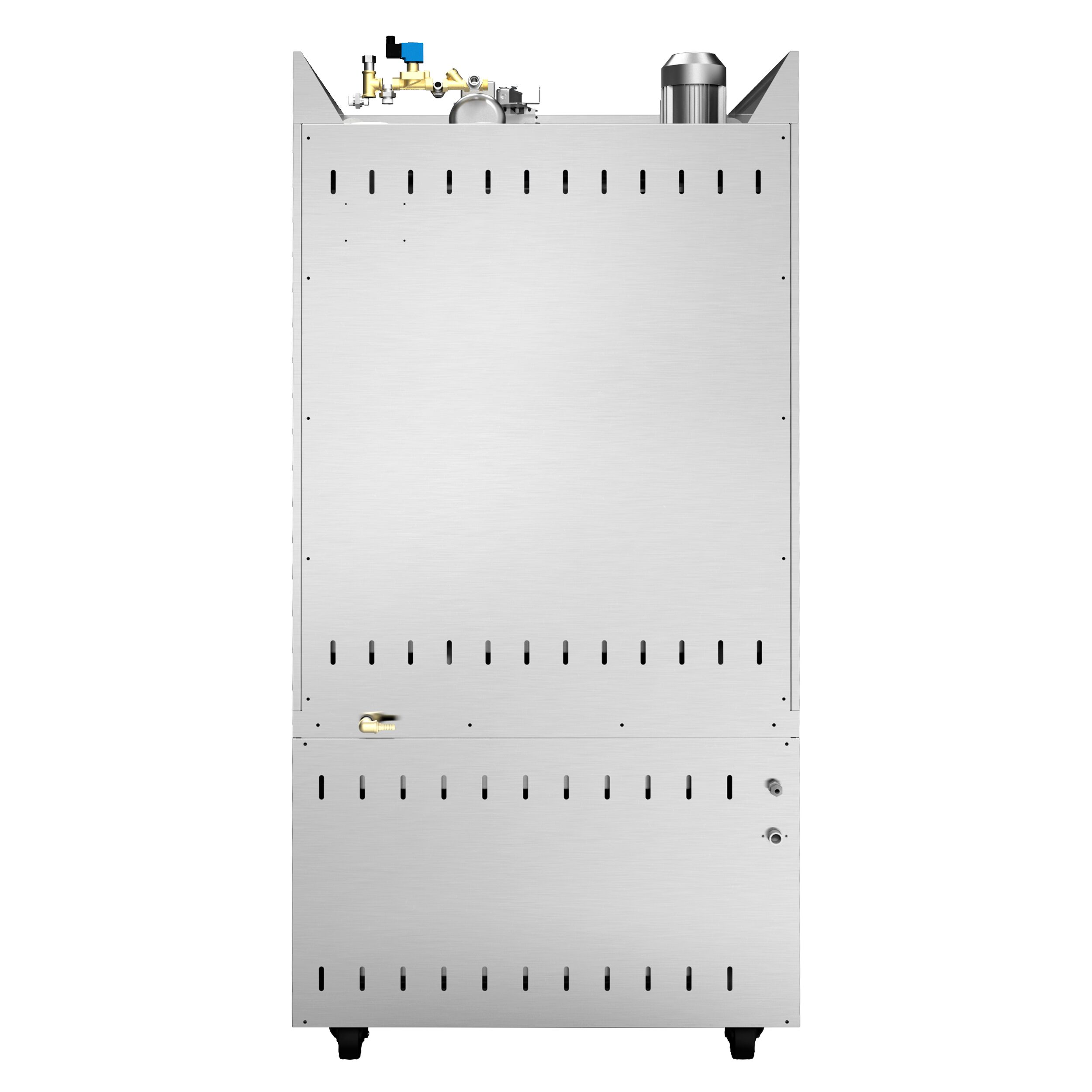 Four à chariot rotatif Électrique Four à convection avec injection d’eau - Écran tactile - 10 niveaux 600x400mm - Acier inoxydable - avec hotte & armoire de fermentation